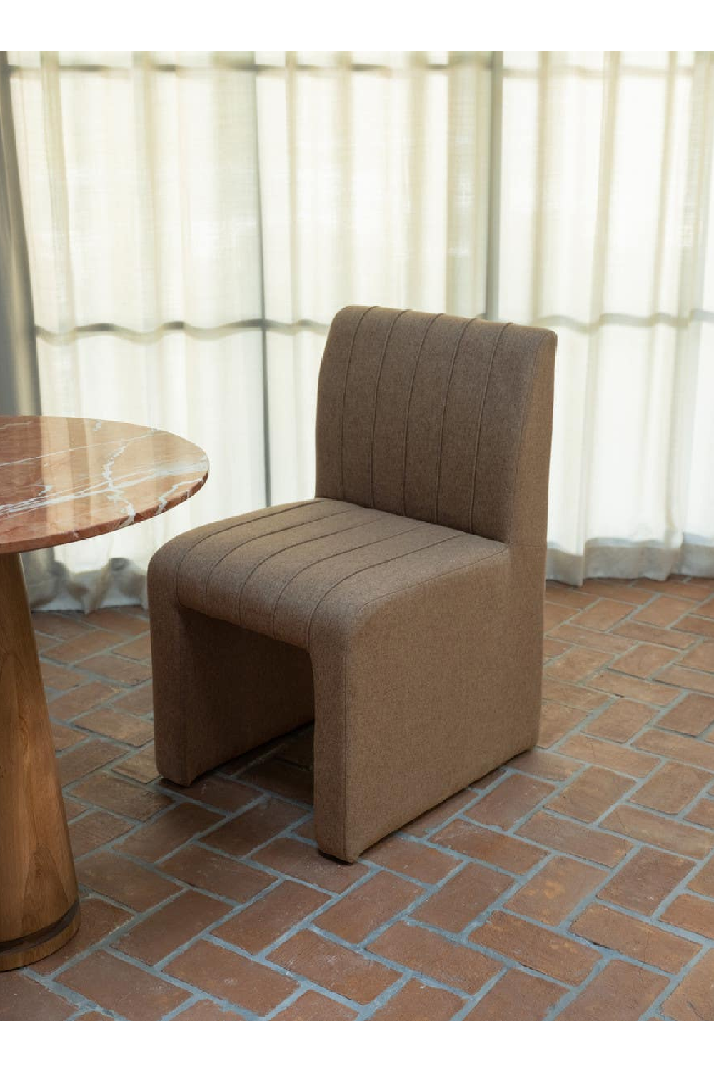 Modern European furniture - Channeled Dining Chair - www.oroa.com | Oroa.com