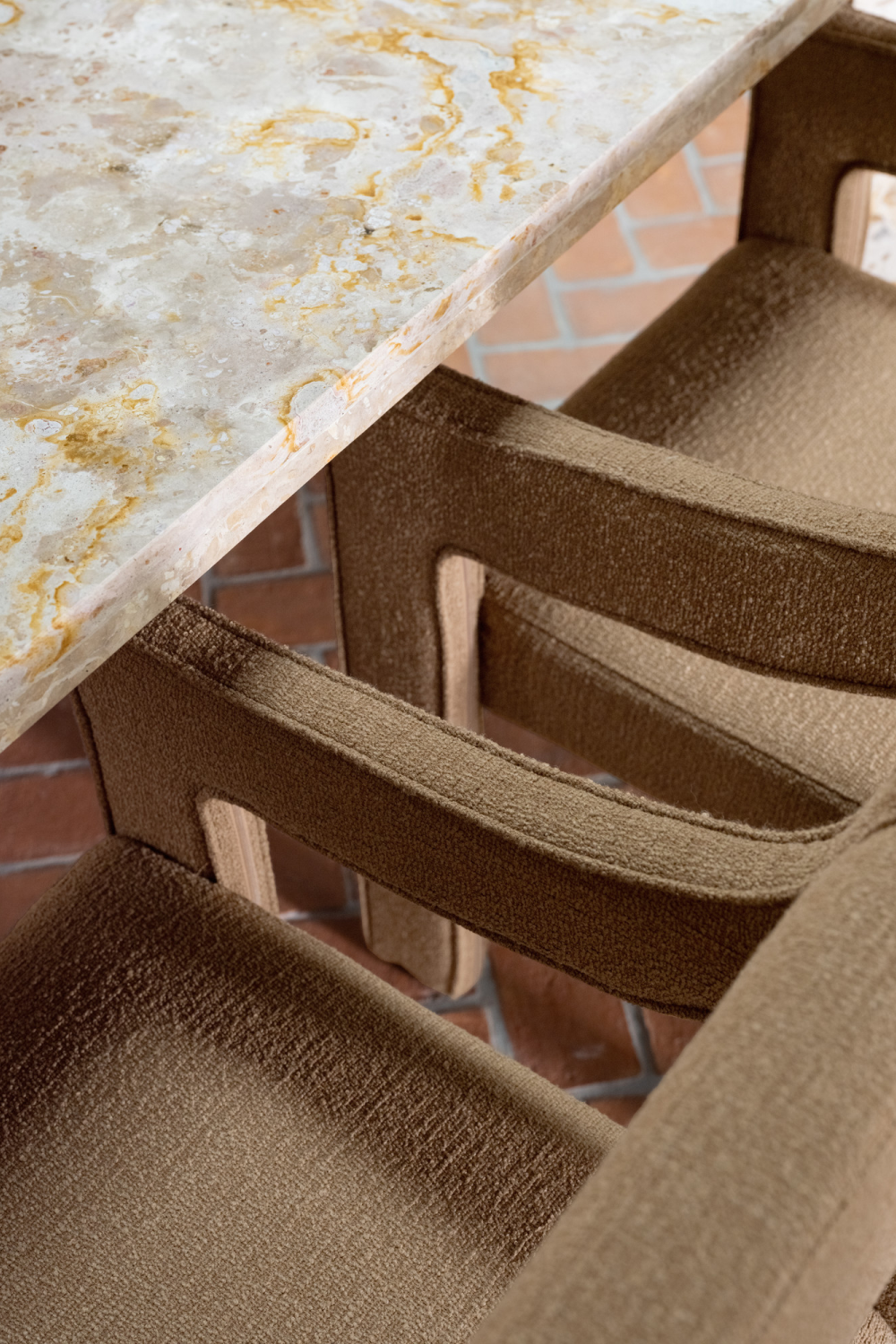 Upholstered Sloped-Arm Dining Chair | Oroa.com