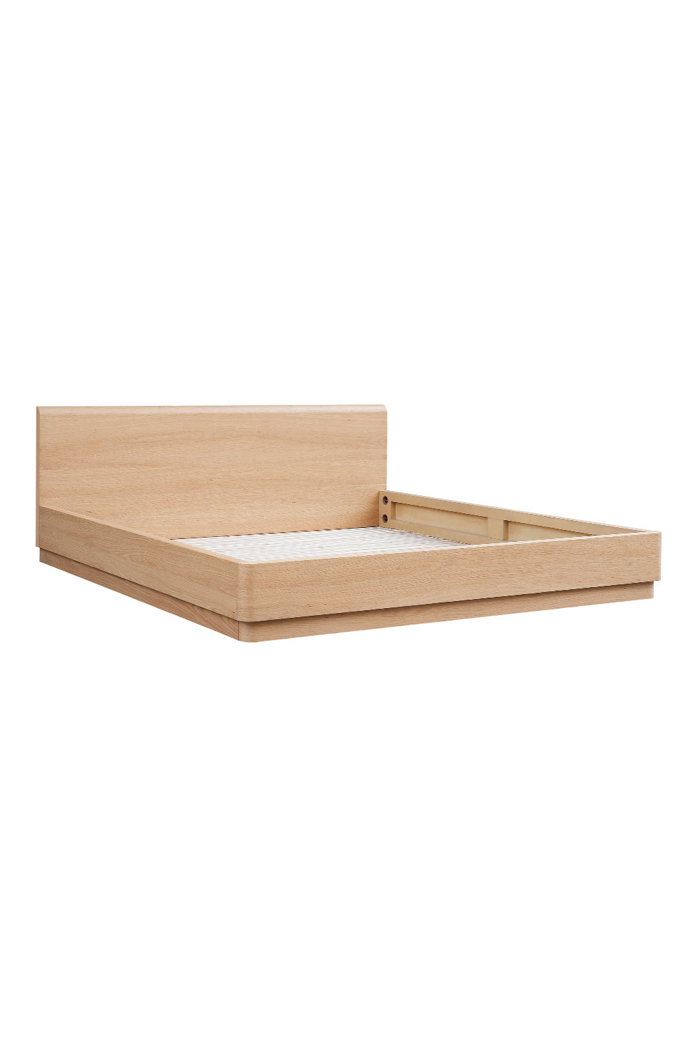 Modern European furniture - Light Oak Scandinavian Bed - www.oroa.com | Oroa.com