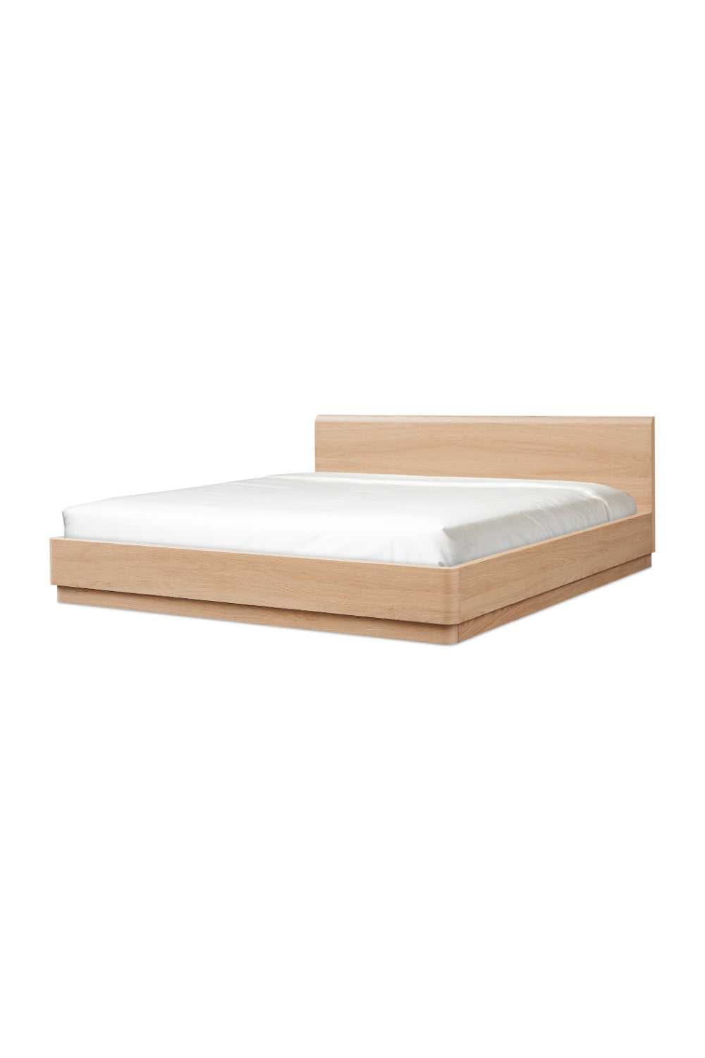 Modern European furniture - Light Oak Scandinavian Bed - www.oroa.com | Oroa.com
