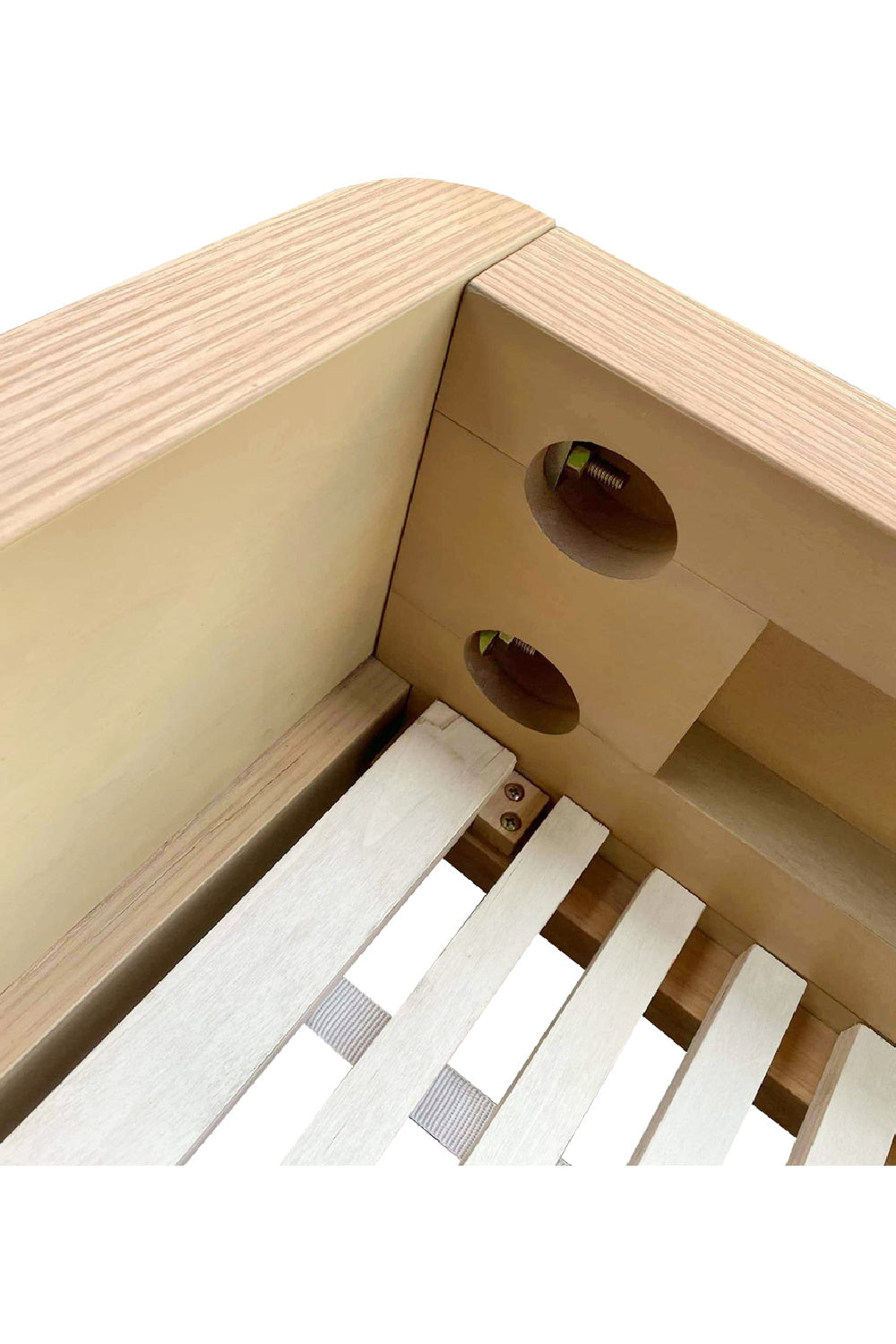 Modern European furniture - Light Oak Scandinavian Bed - www.oroa.com | Oroa.com