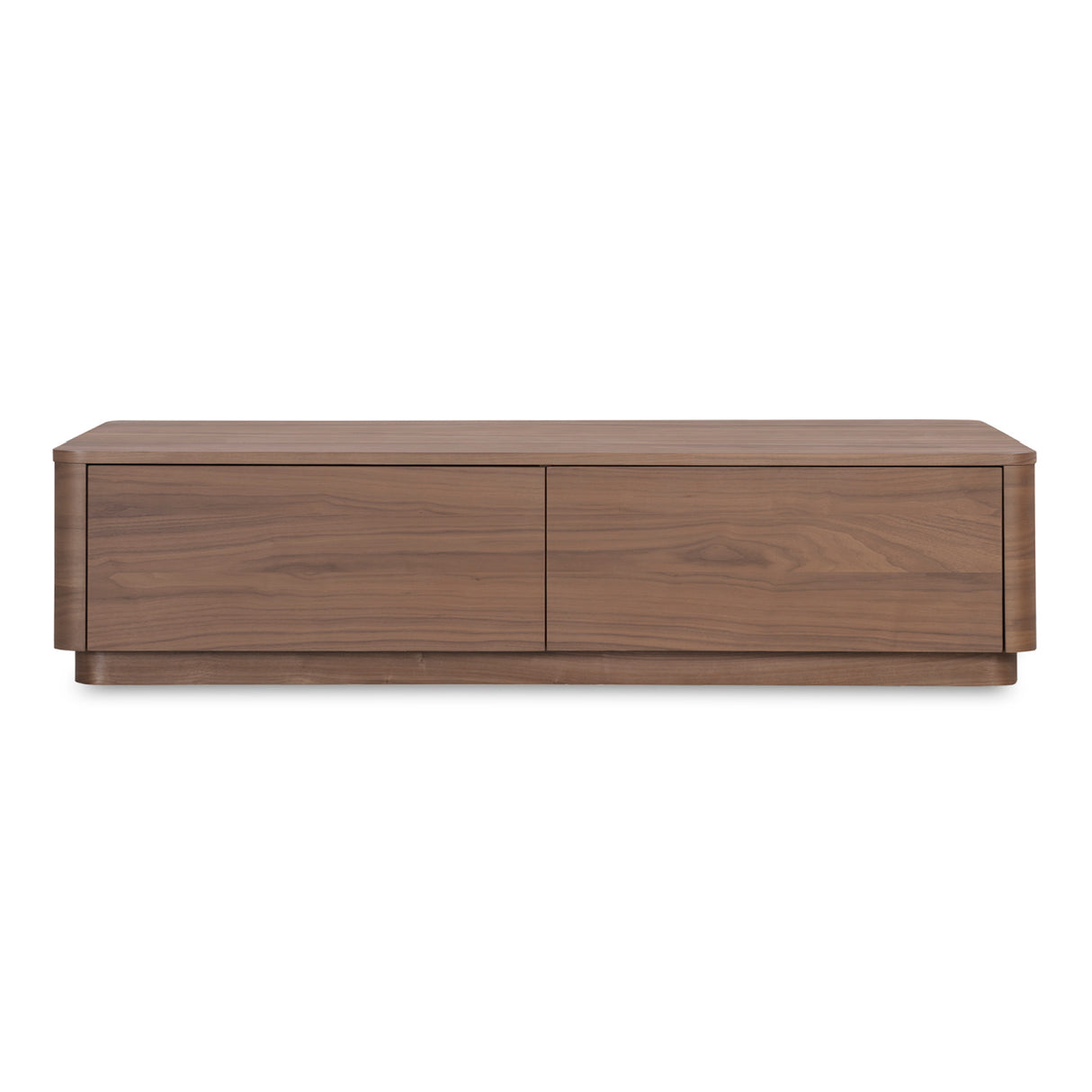 2-Drawer Wooden Coffee Table | Novi Living Round Off | Oroa.com