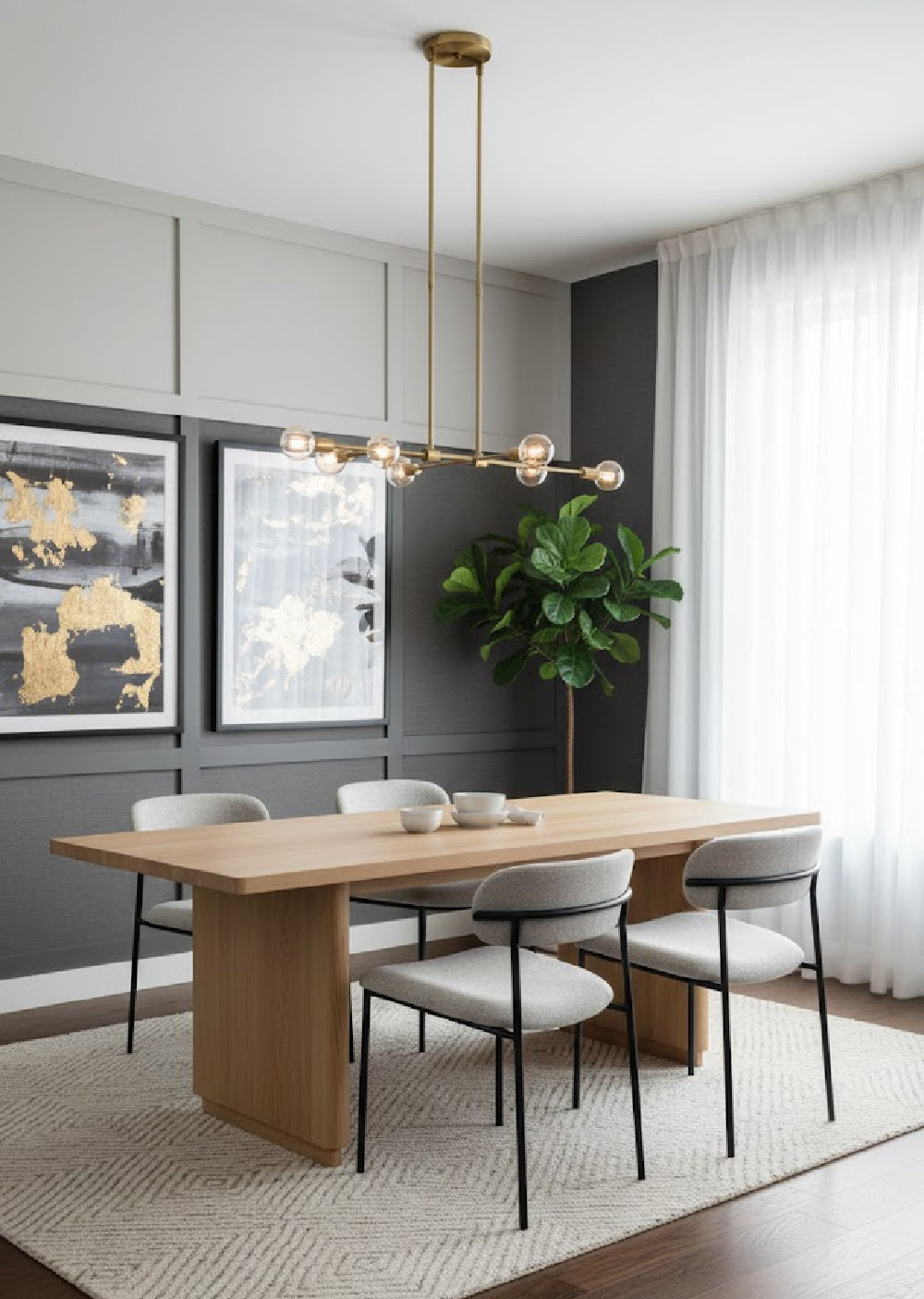 Modern European furniture - Rectangular Oak Dining Table - www.oroa.com | Oroa.com