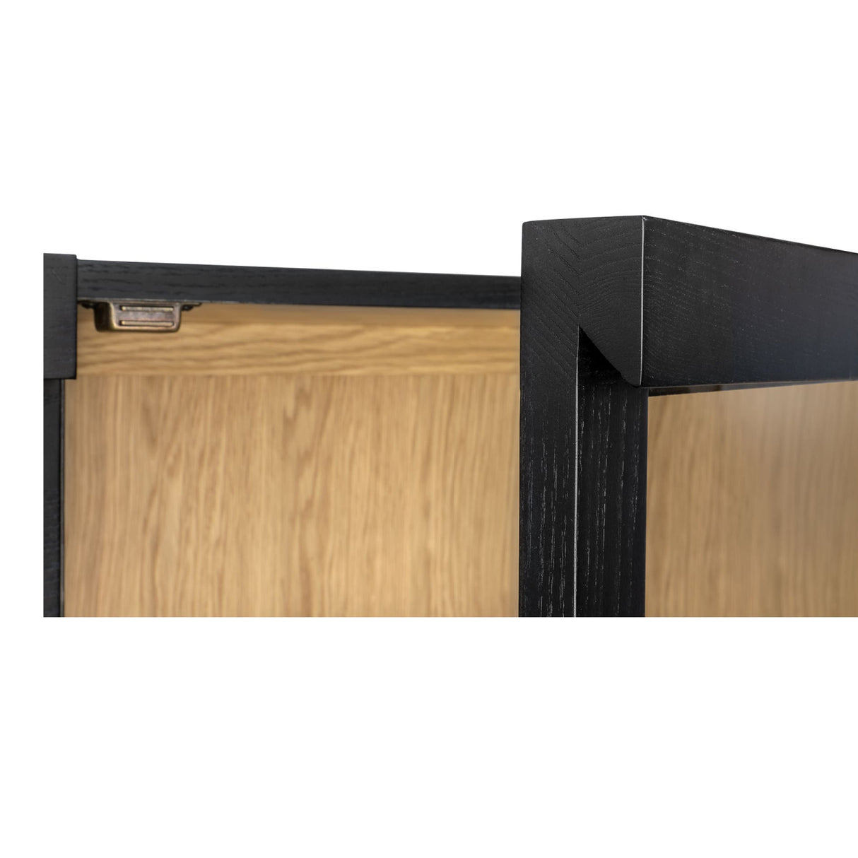 Modern European furniture - Black Solid Ash Tall Cabinet - www.oroa.com