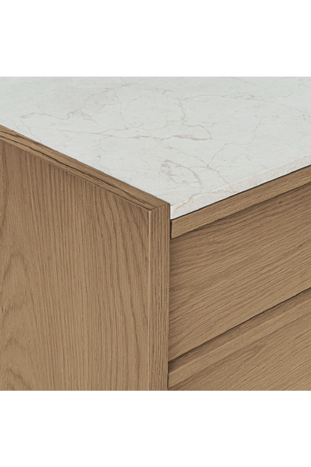 Modern European furniture - 2-Drawer Solid Oak Nightstand - www.oroa.com | Oroa.com