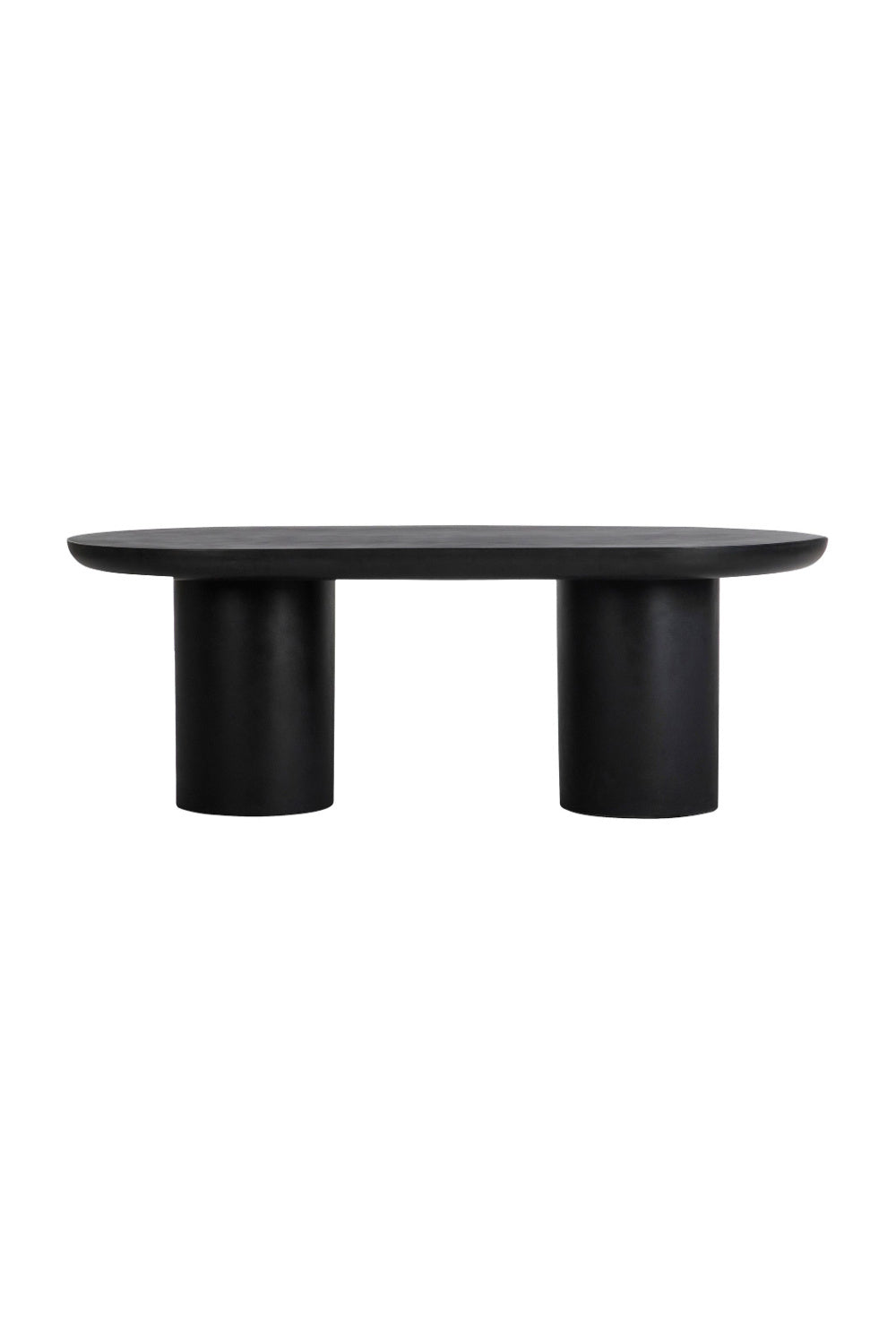 Modern European furniture - Black Indoor/Outdoor Oval Dining Table - www.oroa.com | Oroa.com