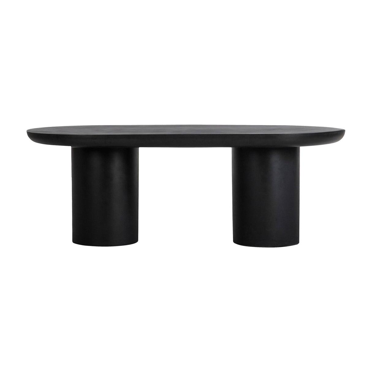 Modern European furniture - Black Indoor/Outdoor Oval Dining Table - www.oroa.com | Oroa.com