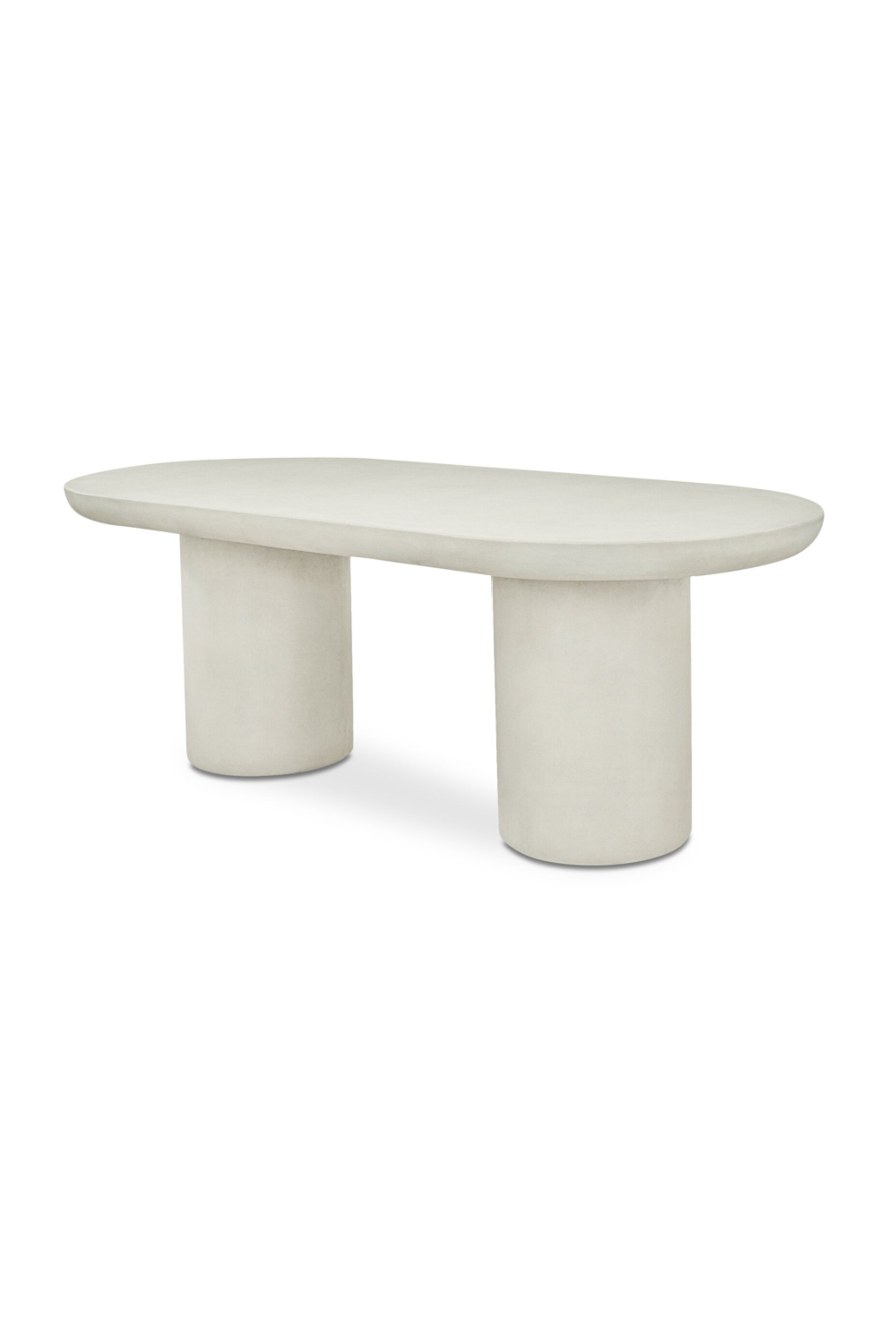 Modern European furniture - Cream Concrete Dining Table - www.oroa.com | Oroa.com
