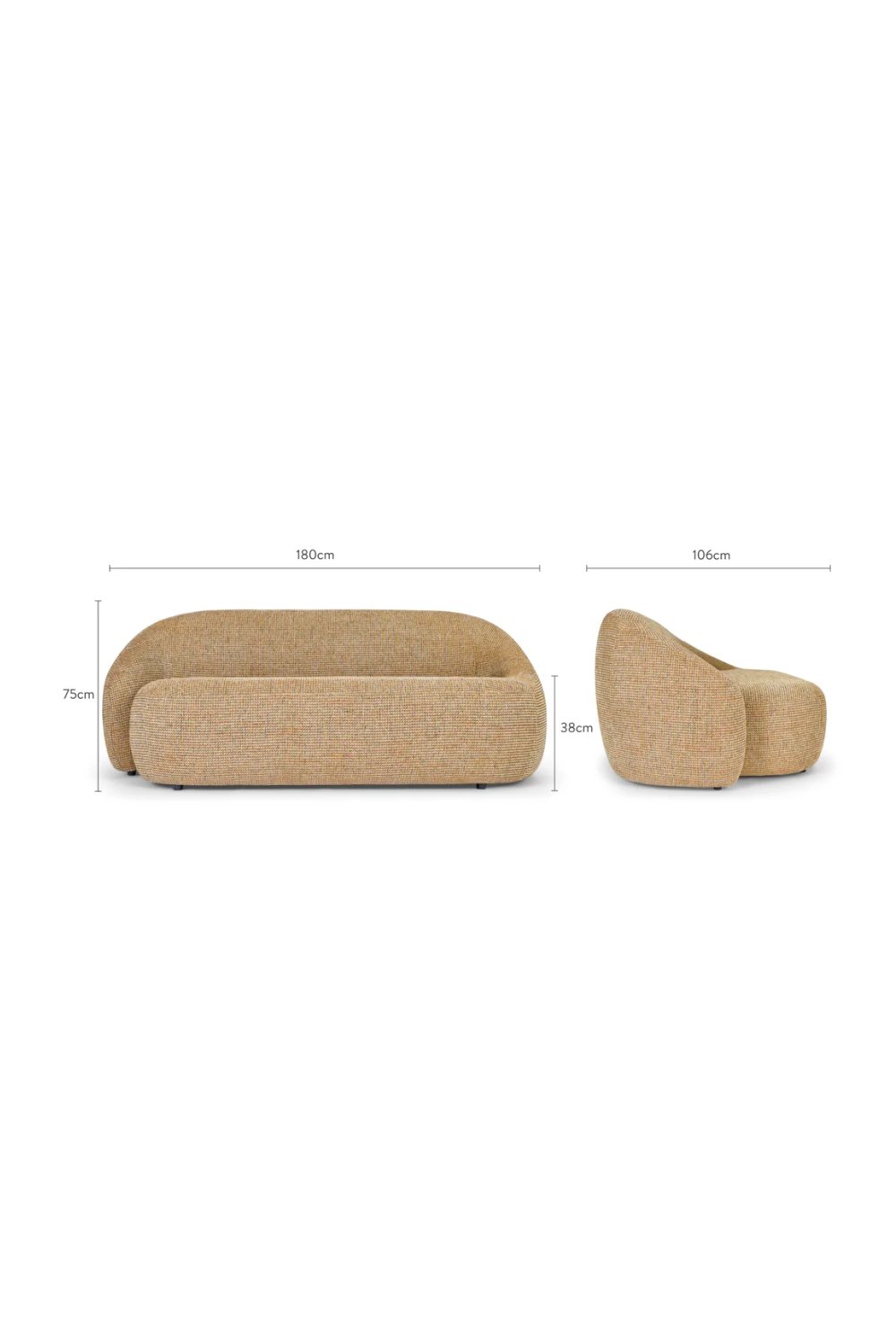 Asymmetrical 2-Seater Sofa | NV Gallery Neo | Oroa.com
