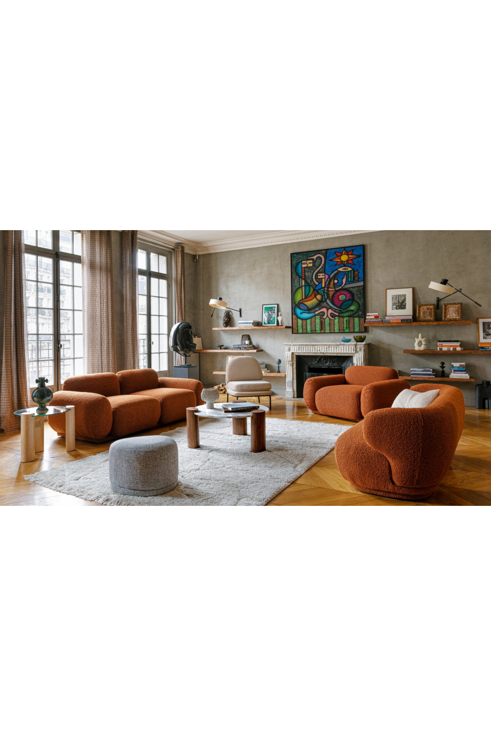 Curved Back 2-Seater Sofa | NV Gallery Giulia | Oroa.com