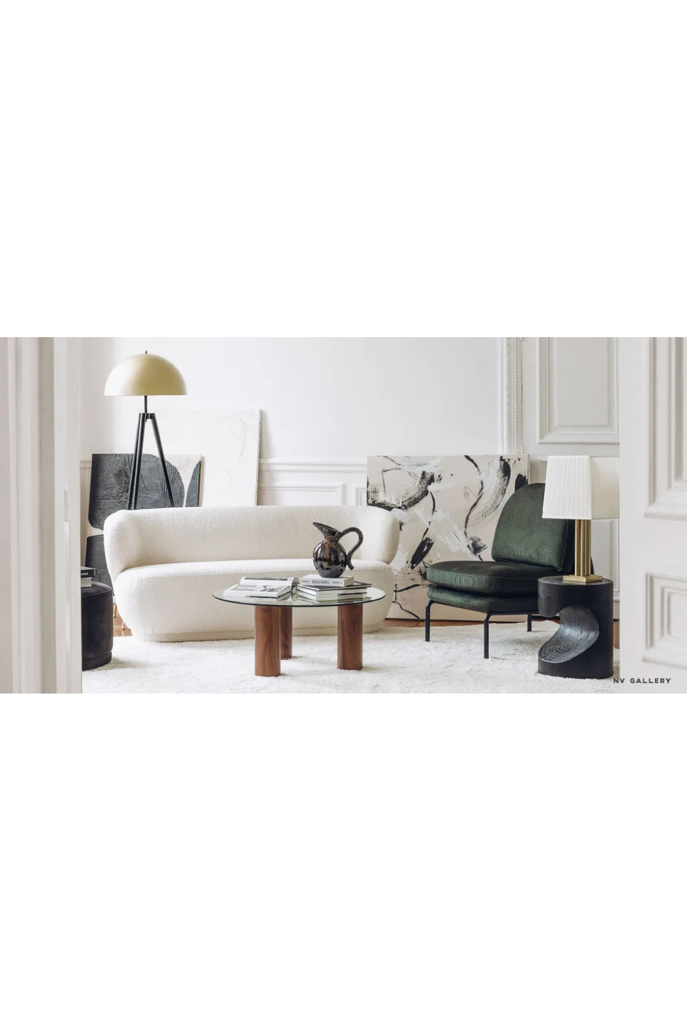 Curved Back 2-Seater Sofa | NV Gallery Giulia | Oroa.com