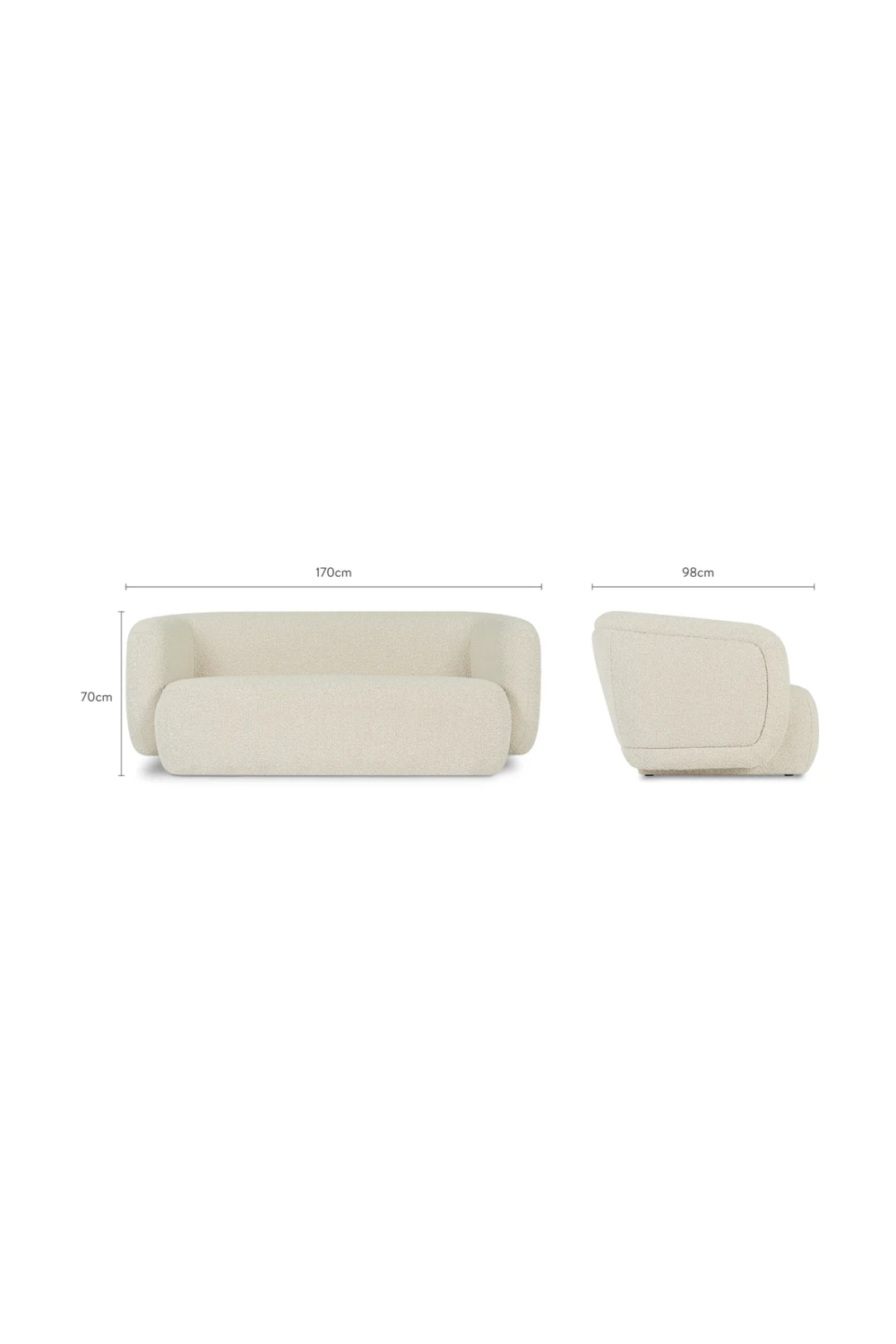 2-Seater Legless Sofa | NV Gallery Volta | Oroa.com