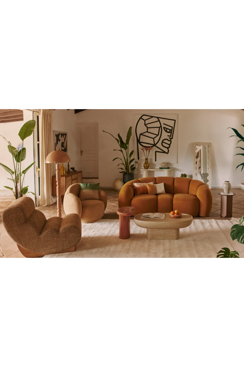 Channeled 3-Seater Sofa | NV Gallery Cocoon | Oroa.com