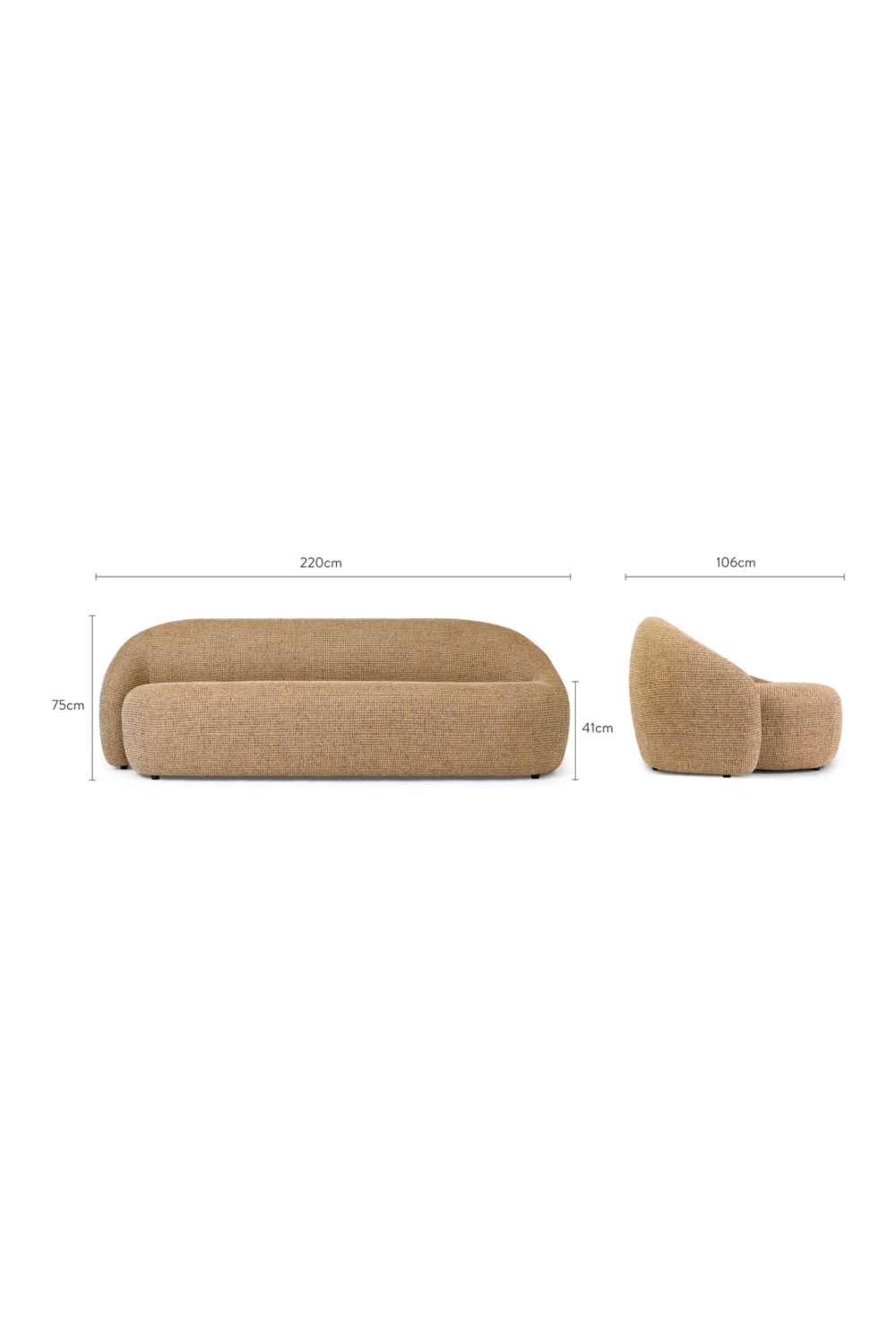 Asymmetrical 3-Seater Sofa | NV Gallery Neo | Oroa.com