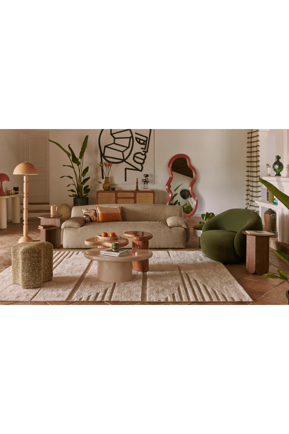 Upturned Arm 3-Seater Sofa | NV Gallery Owen | Oroa.com