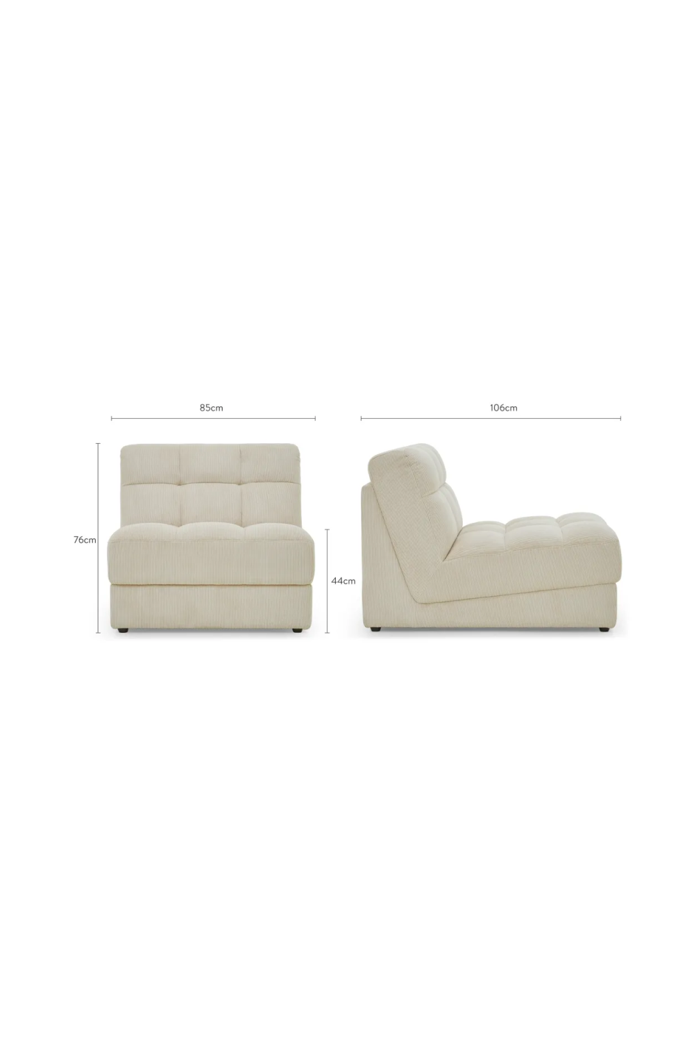 Square Tufted Modular Sofa | NV Gallery Paul | Oroa.com