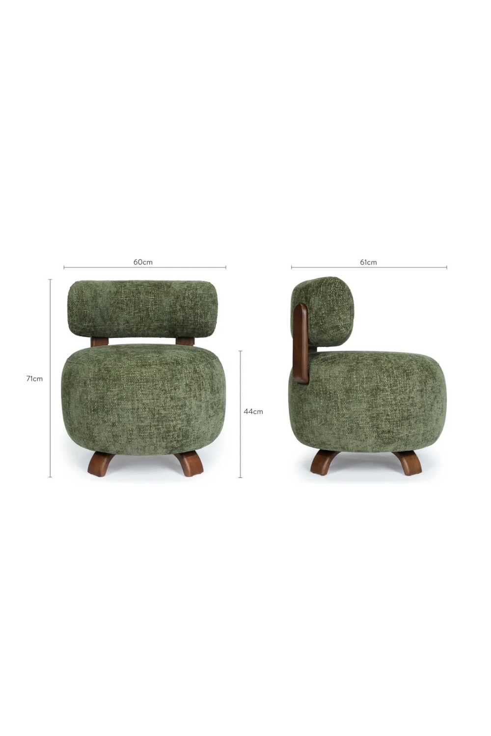 Rounded Seat Accent Chair | NV Gallery Platon | Oroa.com