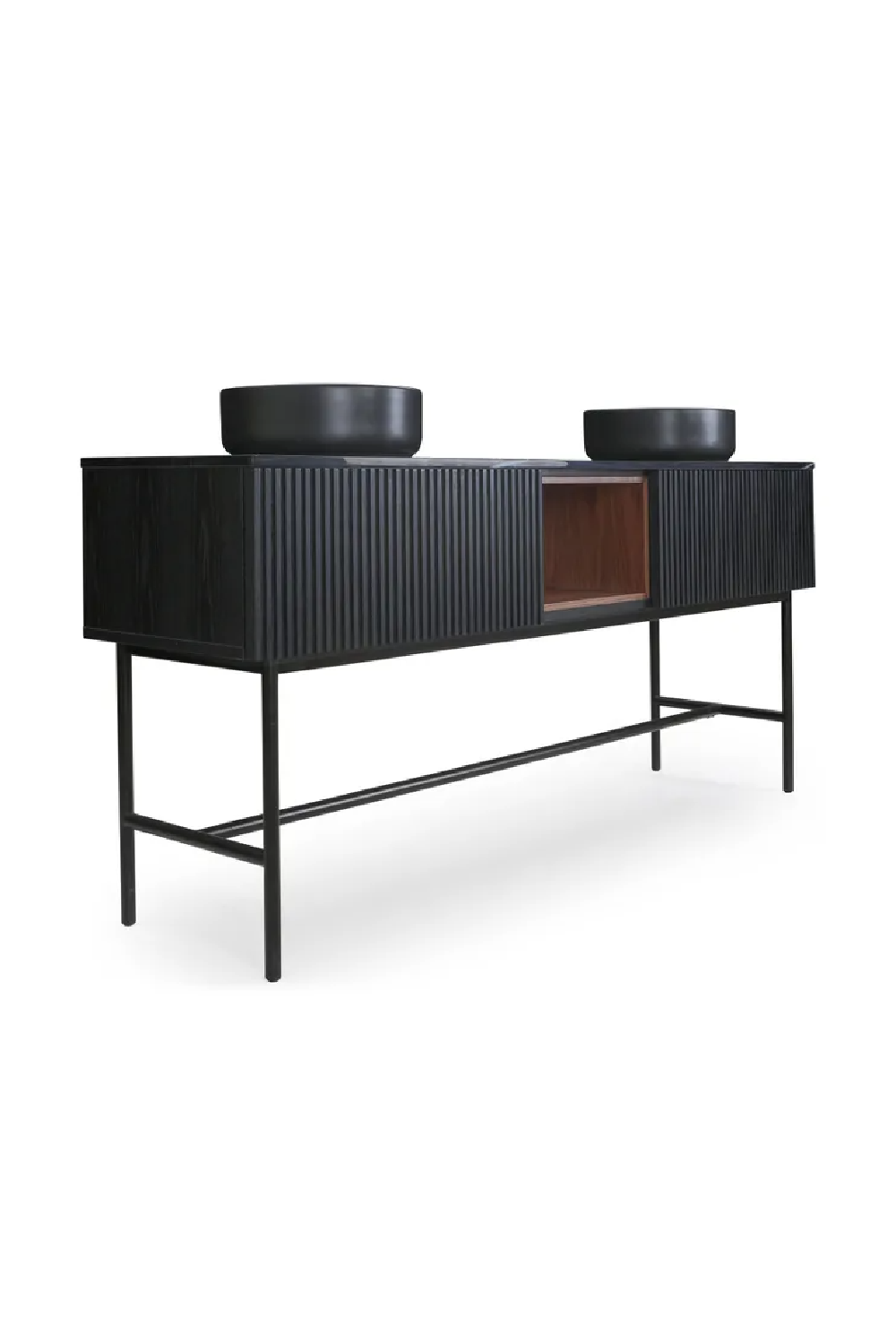 Black Ash Wood Vanity Unit | NV Gallery Hendrix | Oroa.com