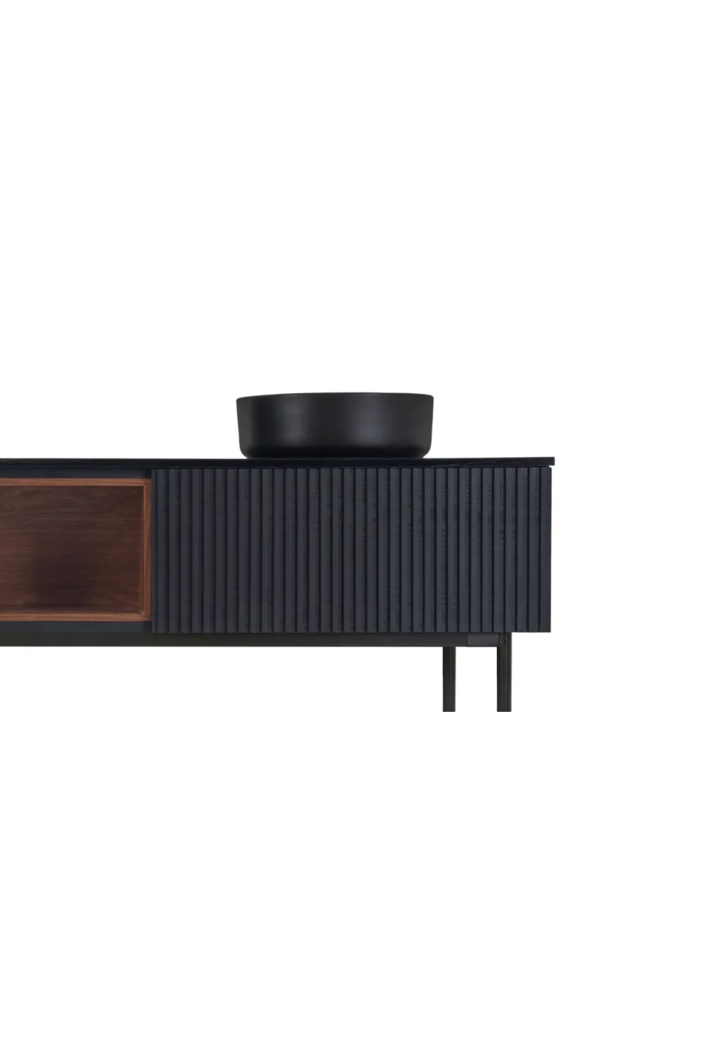 Black Ash Wood Vanity Unit | NV Gallery Hendrix | Oroa.com