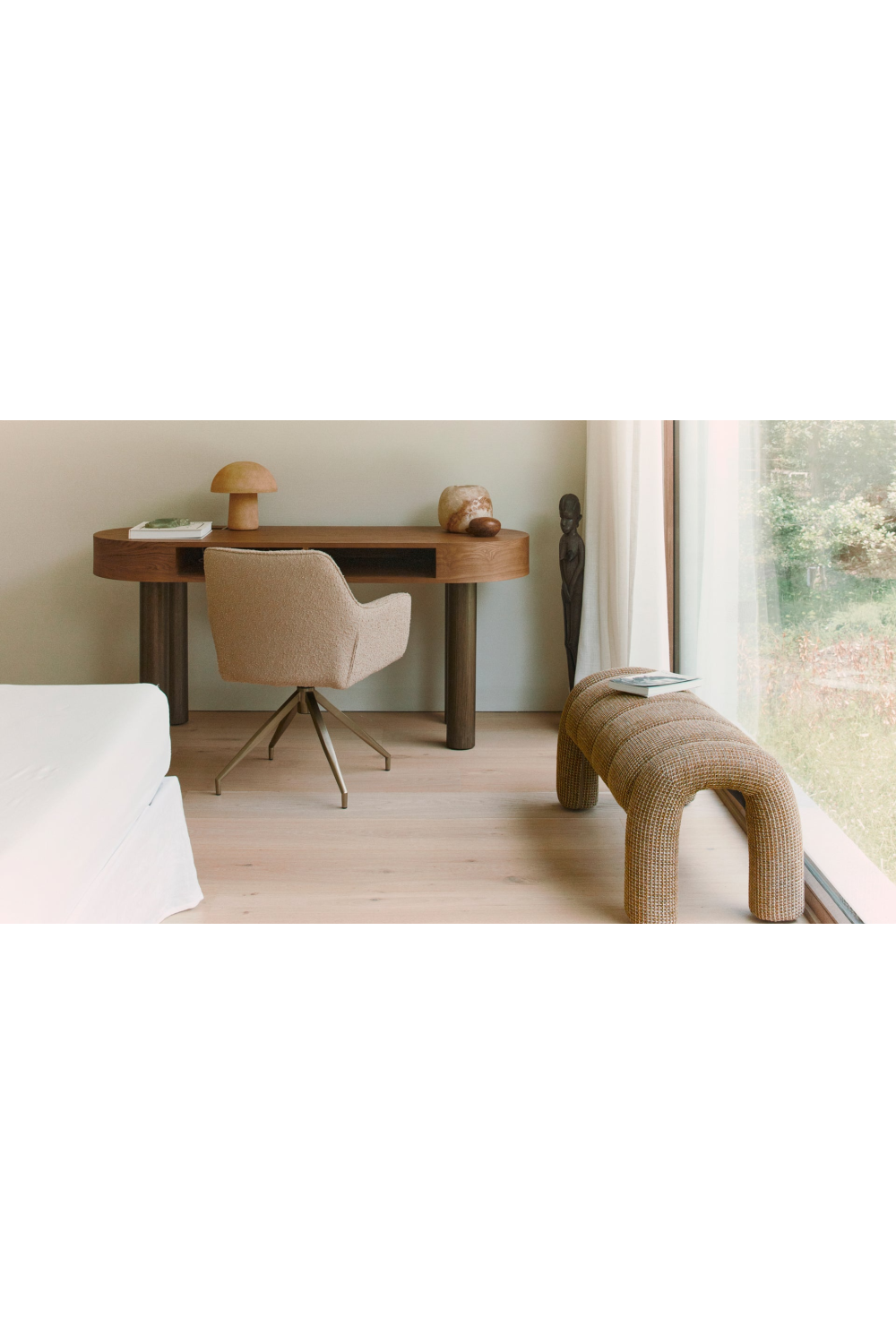 Yellow Tweed Bench | NV Gallery Leho | Oroa.com