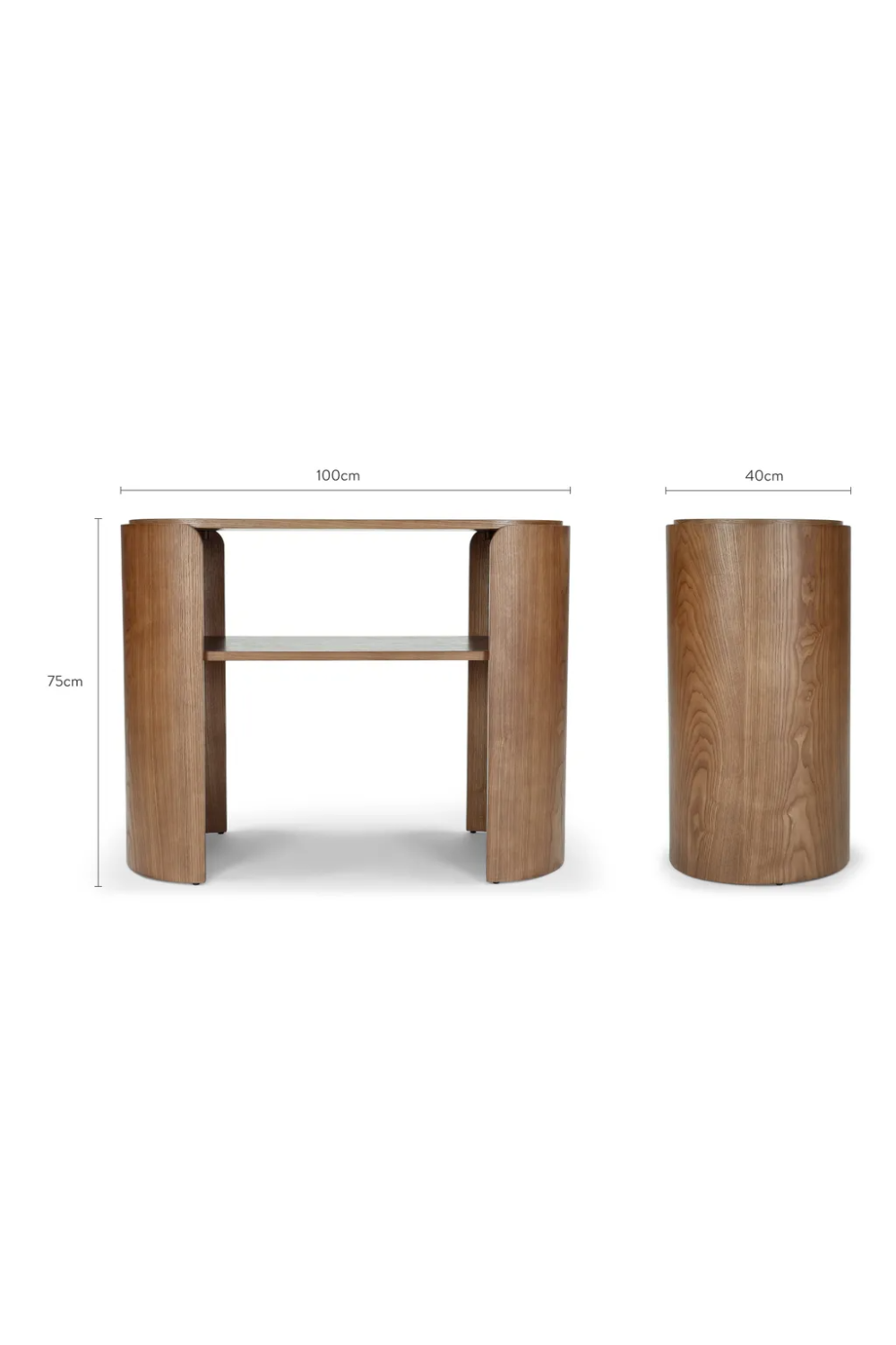 Wooden Oval Console Table | NV Gallery Elipse | Oroa.com