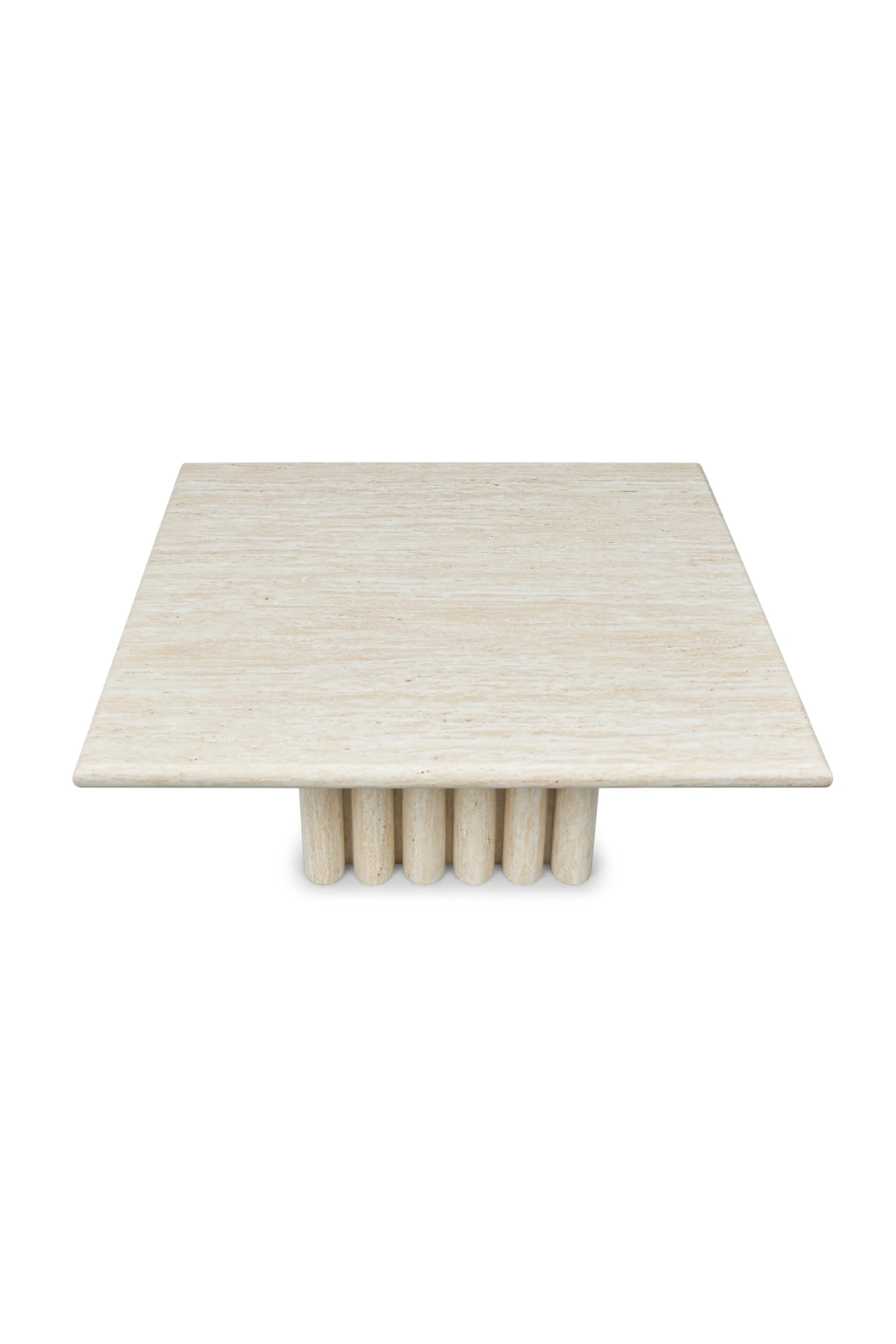 Layered Base Travertine Coffee Table | NV Gallery Artemis | Oroa.com