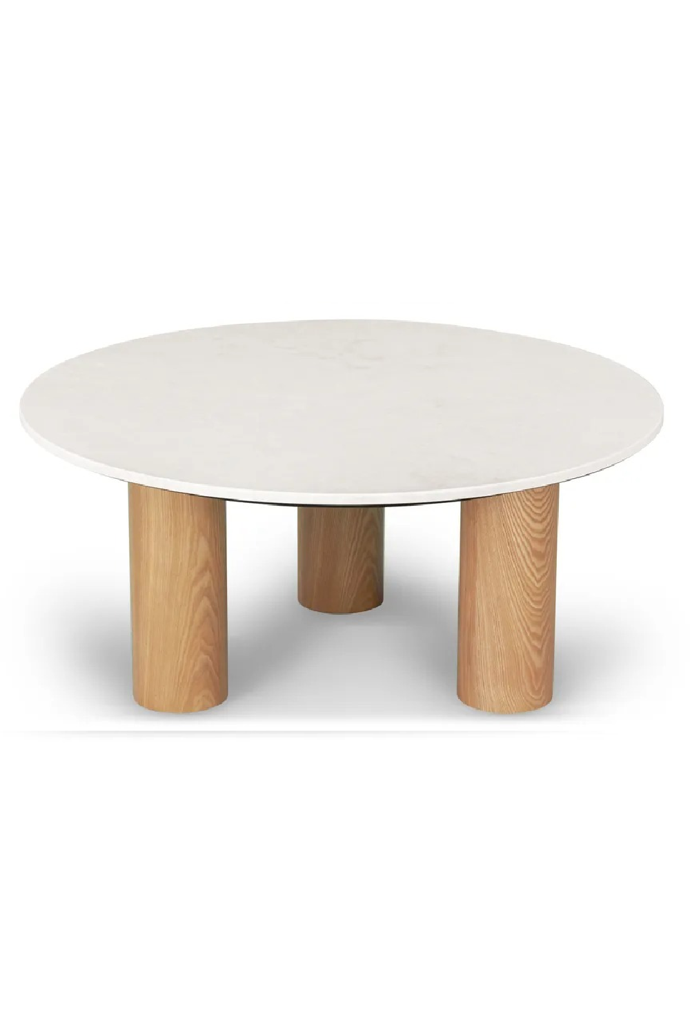 Beige Marble Round Coffee Table | NV Gallery Andrea | Oroa.com