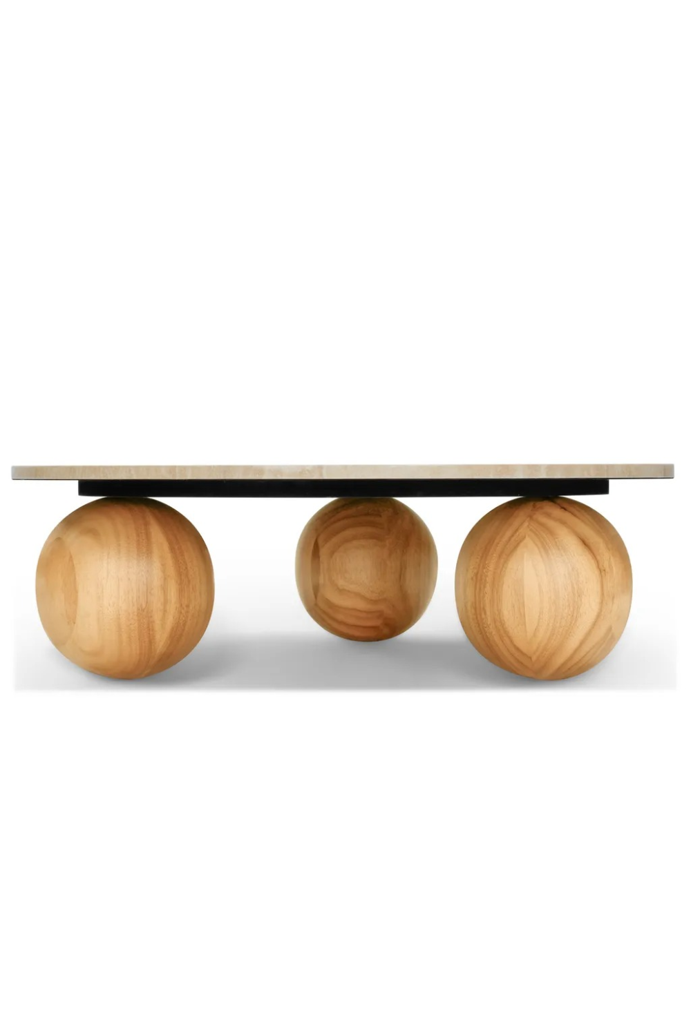 Wooden Sphere Legs Coffee Table | NV Gallery Gina | Oroa.com