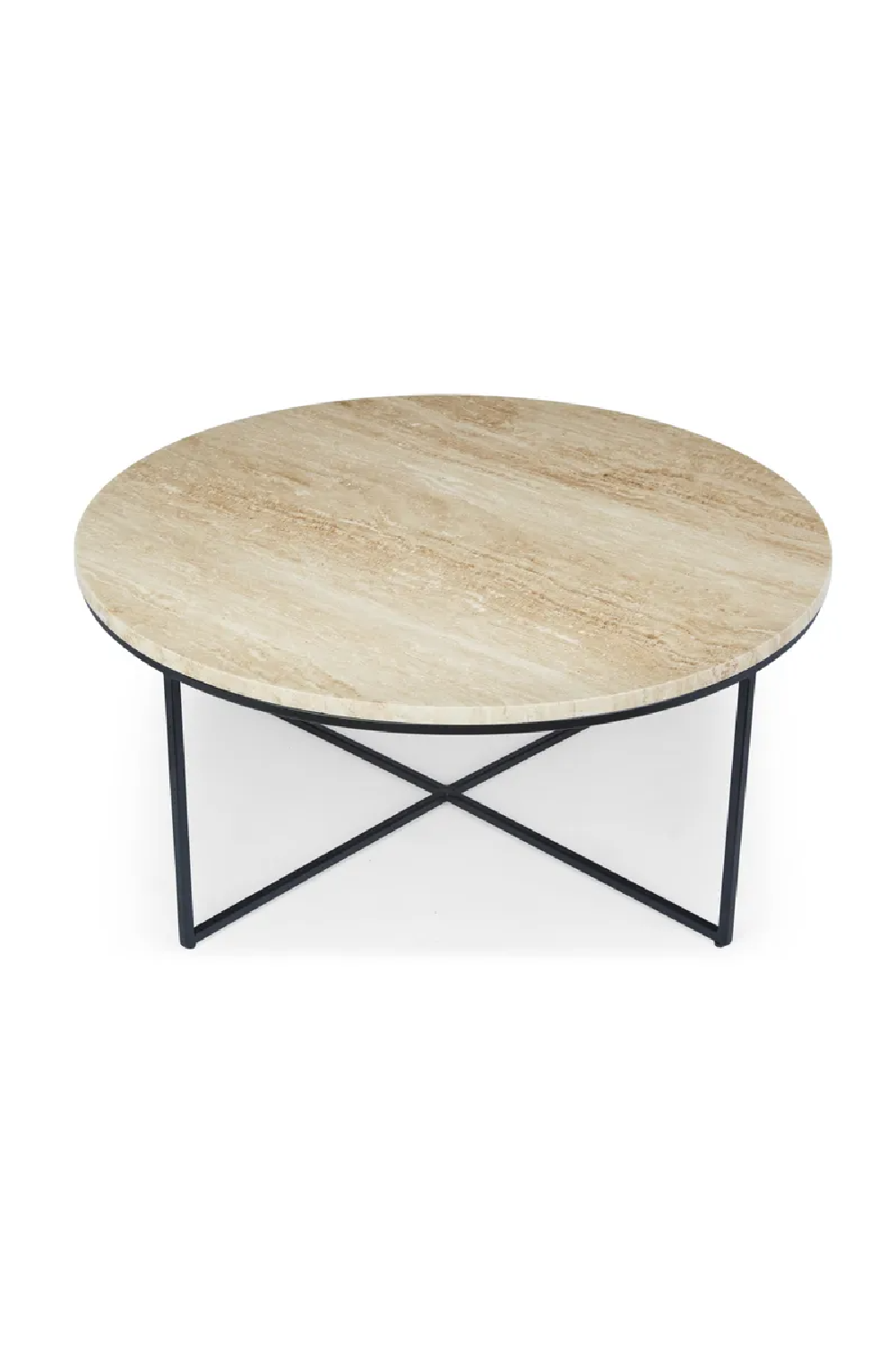 Black Cross Base Coffee Table | NV Gallery Giselle | OROA.com