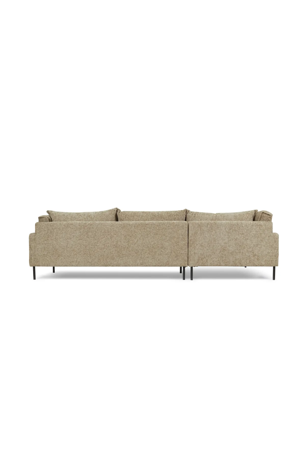 Taupe Tweed Corner Sofa | NV Gallery Ethan | Oroa.com