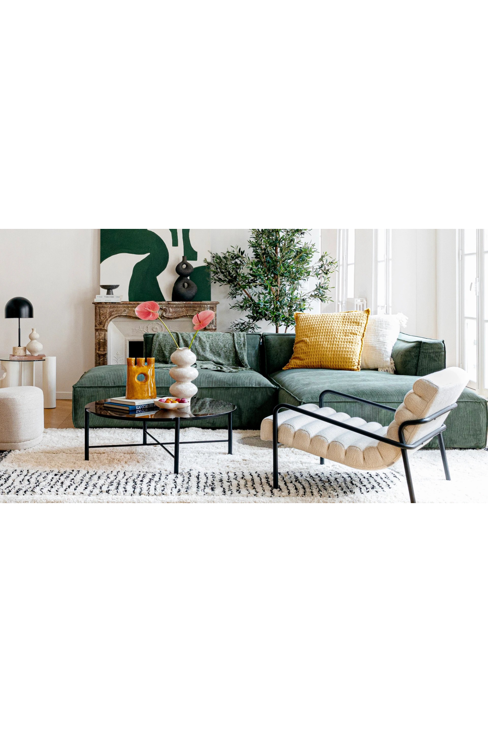 Minimalist Right Corner Sofa M | NV Gallery Auster | Oroa.com