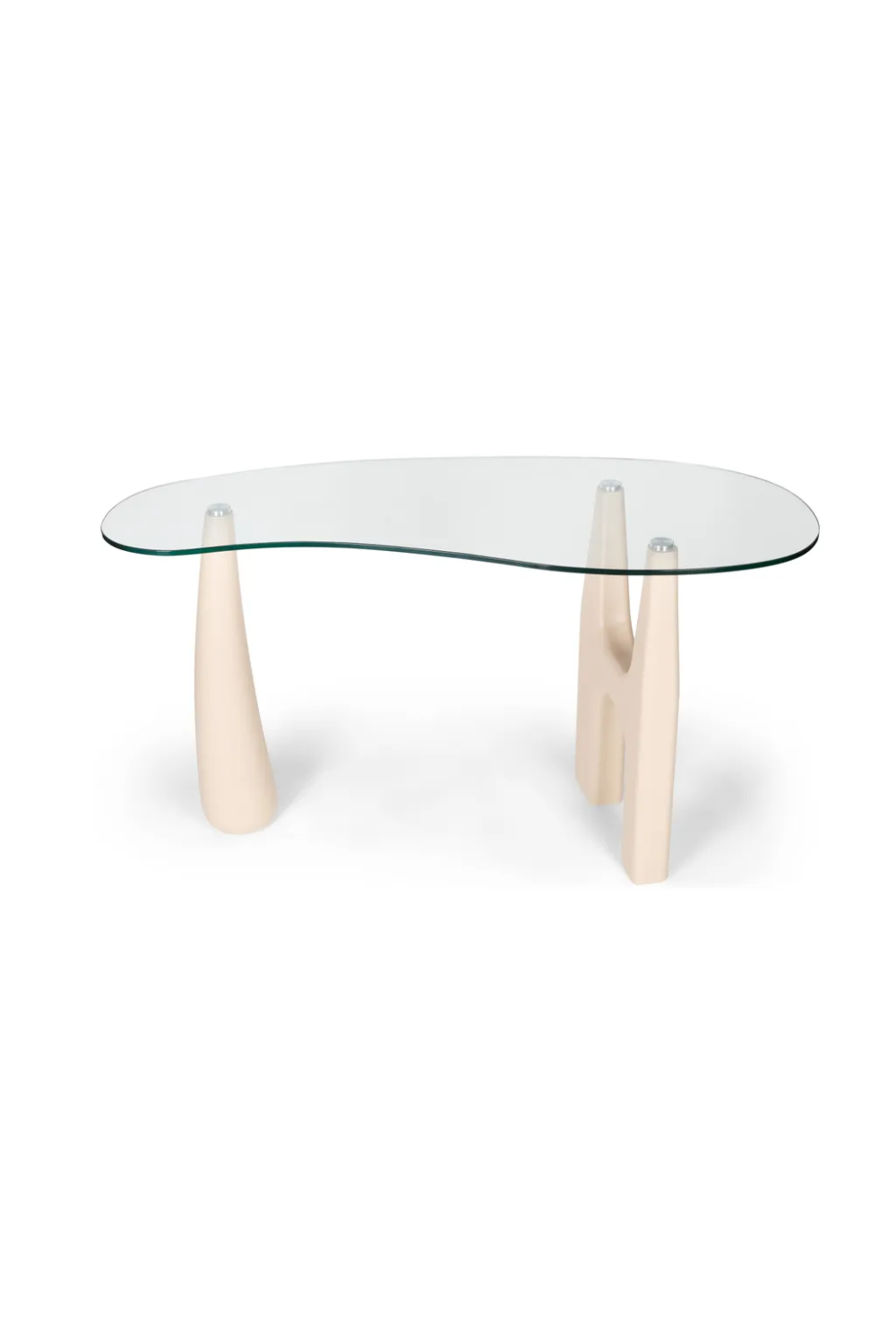 Freeform Tempered Glass Desk | NV Gallery Orwell | Oroa.com