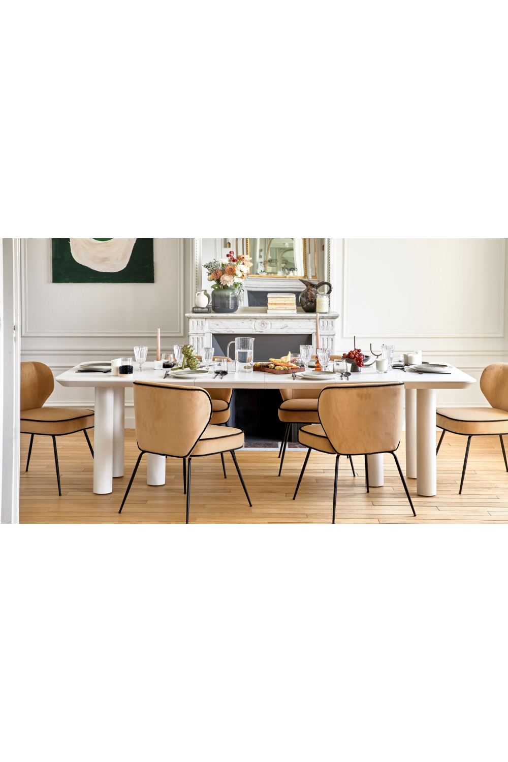 White Extendable Dining Table | NV Gallery Amadeo | Oroa.com