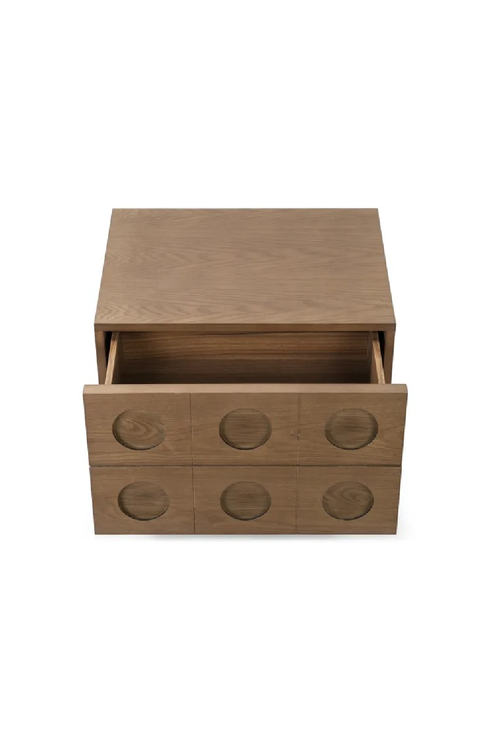 Walnut-Stained 2-Drawer Bedside Table | NV Gallery Cooper | Oroa.com