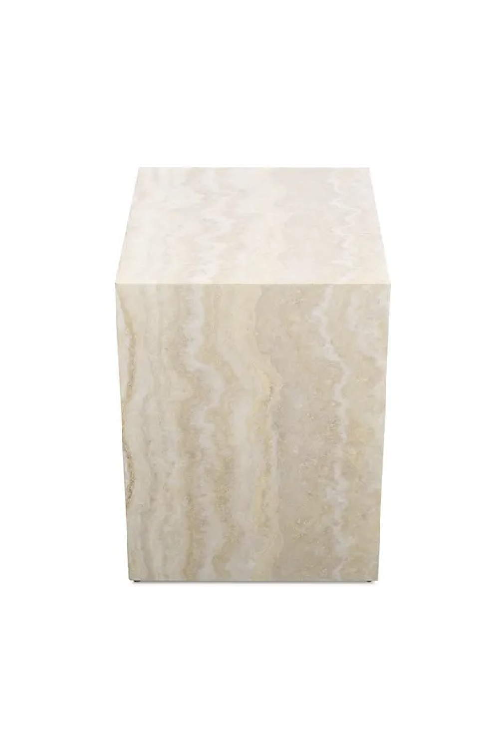 Travertine-Effect Bedside Table | NV Gallery Napoli | Oroa.com