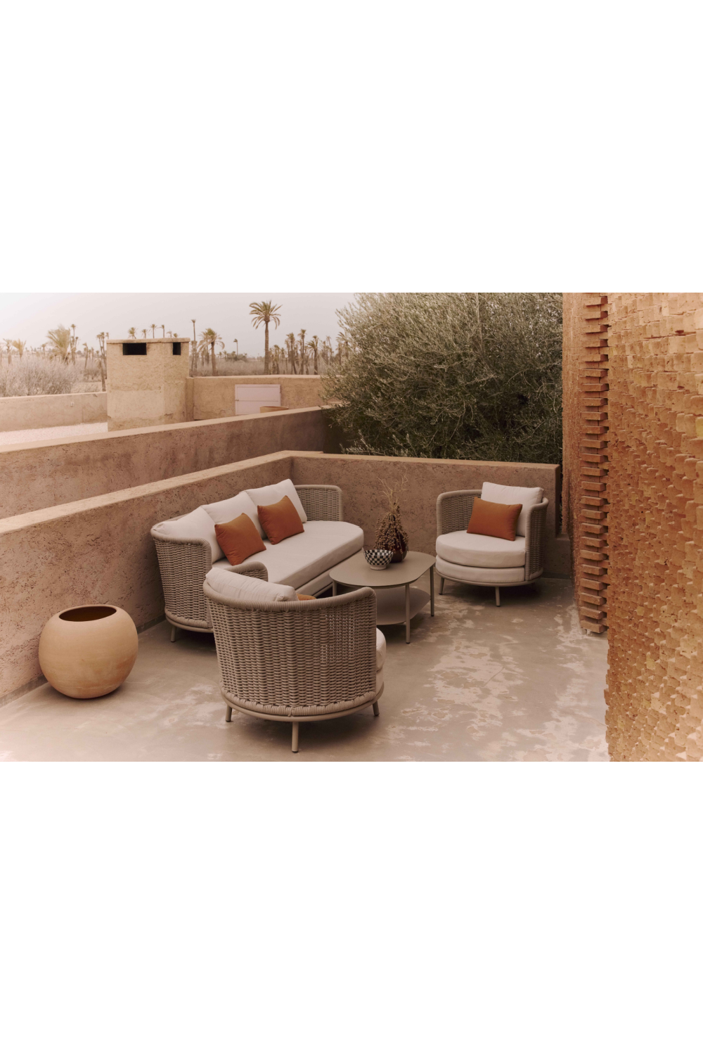 Taupe 3-Seater Outdoor Sofa | NV Gallery Florentino | Oroa.com