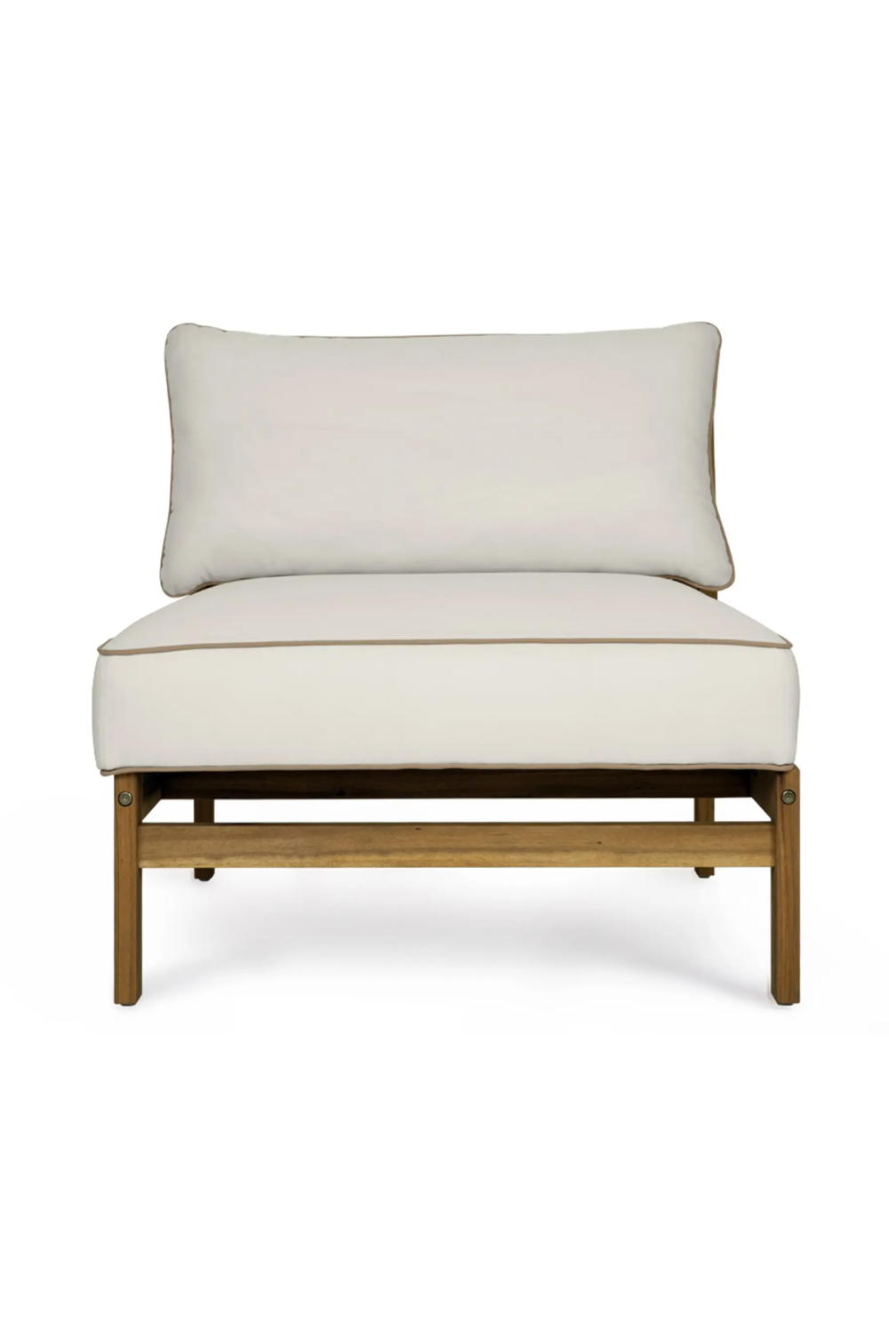 Padded Acacia Outdoor Lounge Chair | NV Gallery Bayside | OROA.com