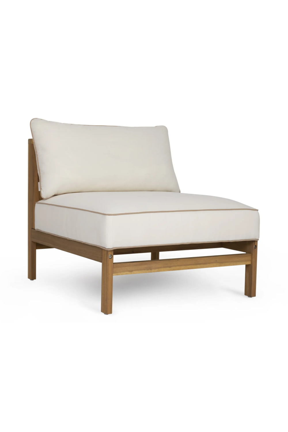 Padded Acacia Outdoor Lounge Chair | NV Gallery Bayside | OROA.com