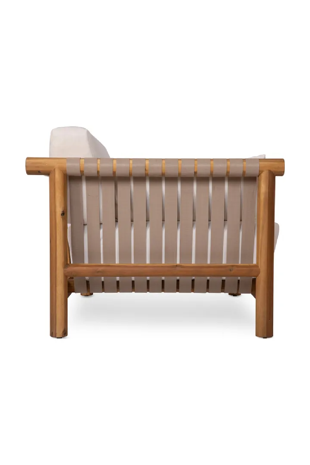 Solid Acacia Padded Outdoor Armchair | NV Gallery Bexley | Oroa.com