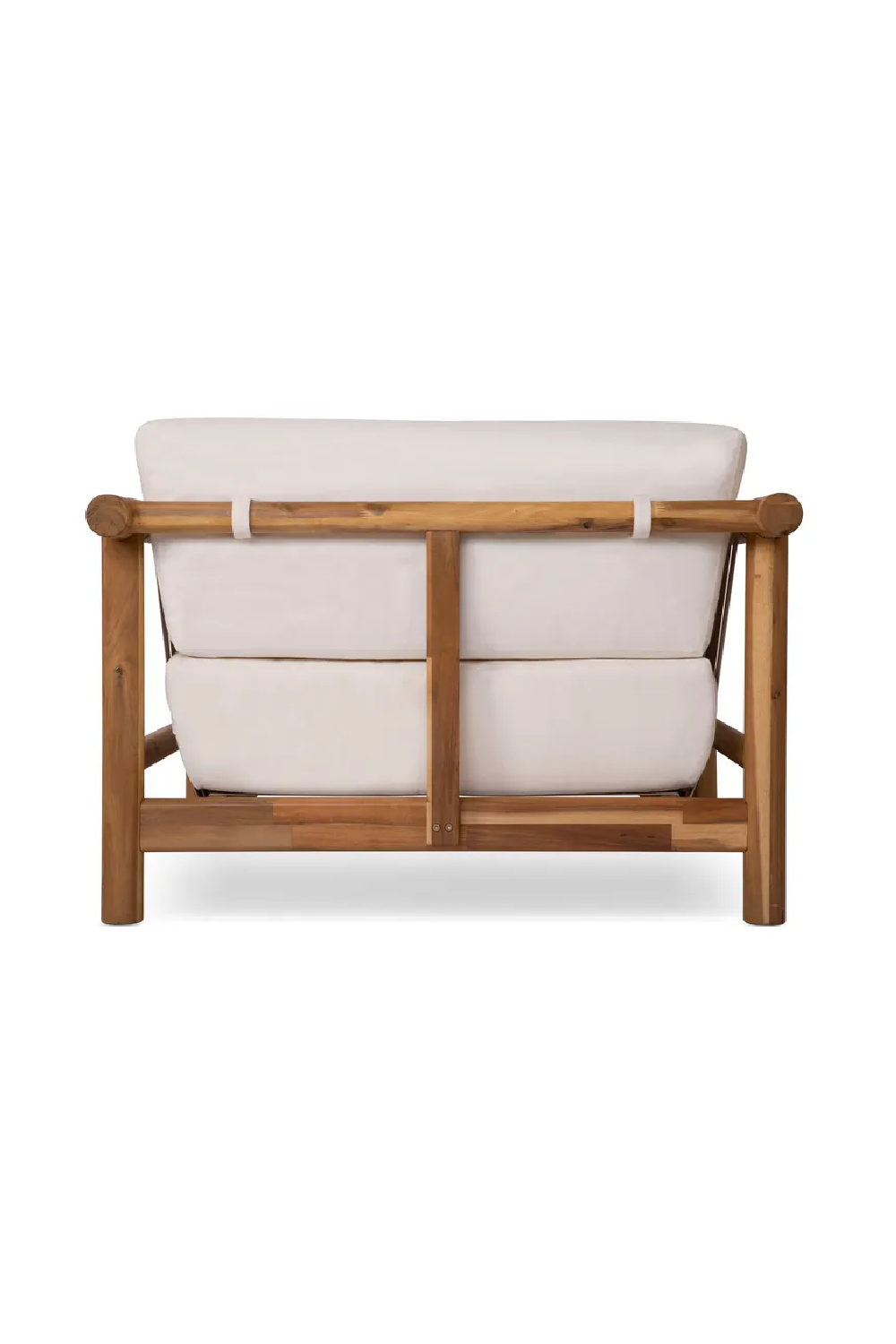 Solid Acacia Padded Outdoor Armchair | NV Gallery Bexley | Oroa.com