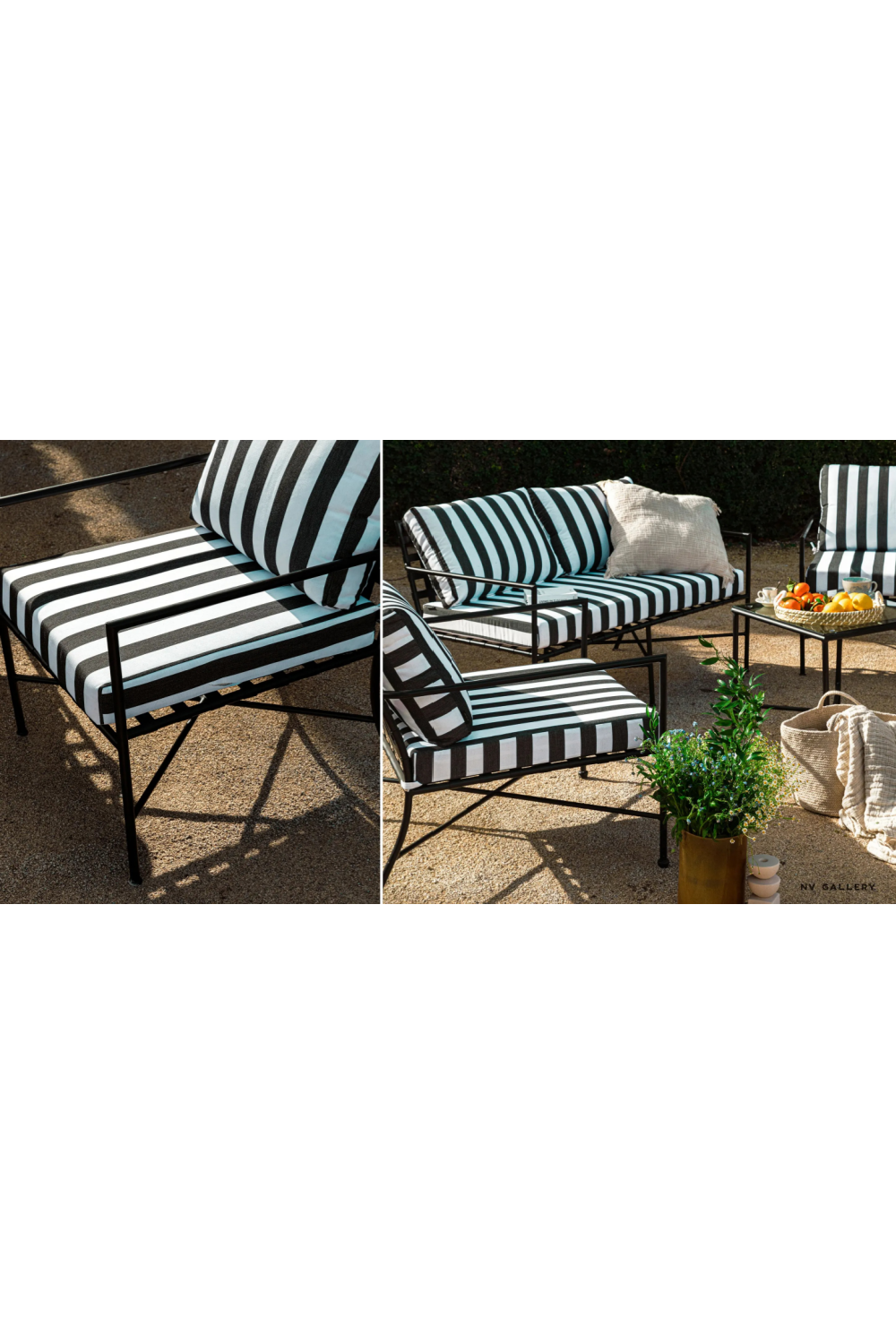 Stripes Outdoor Lounge Chair | NV Gallery Bel Air