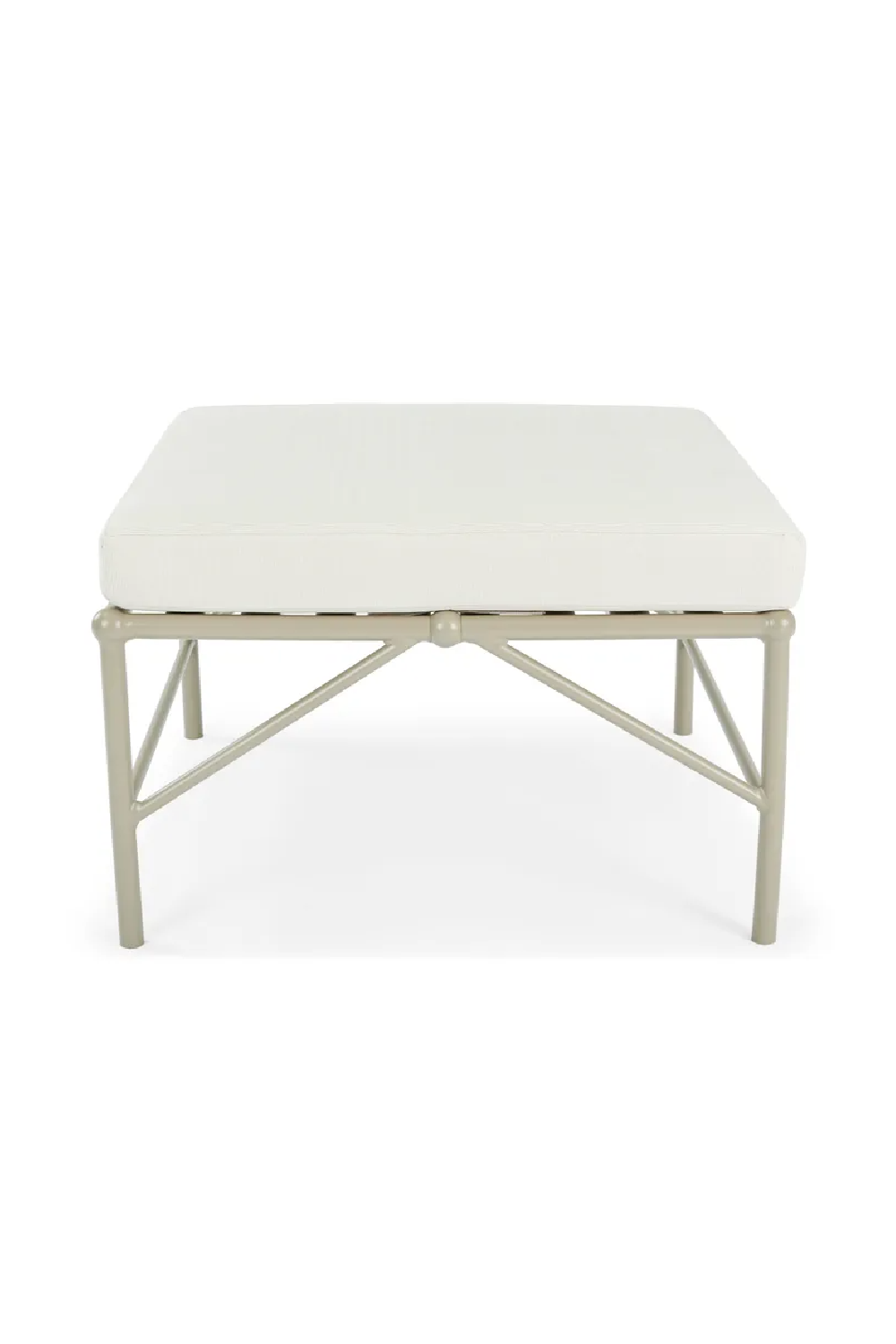 Taupe Metal Outdoor Stool | NV Gallery Amalfi | Oroa.com