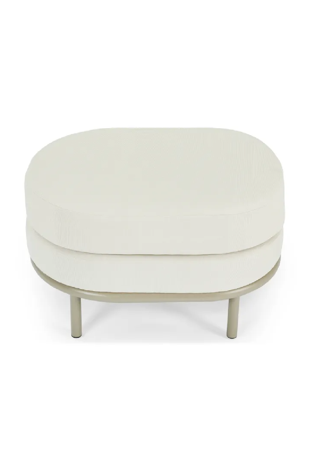 Oval Cushioned Outdoor Pouf | NV Gallery Florentino | Oroa.com