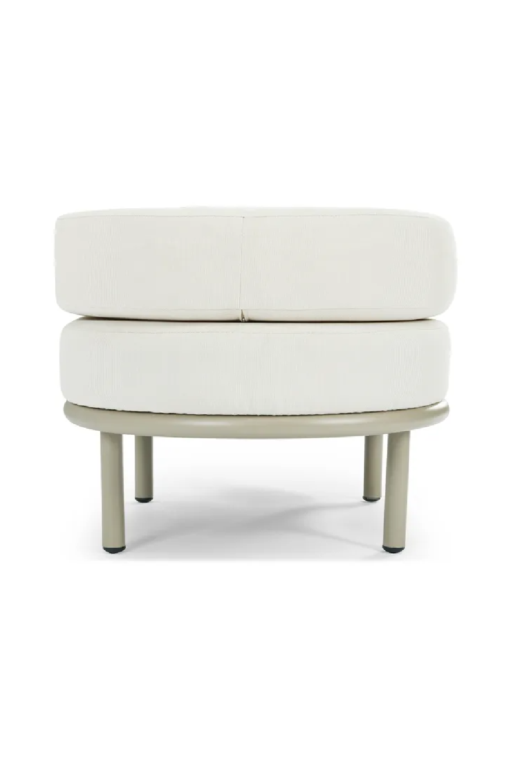 Oval Cushioned Outdoor Pouf | NV Gallery Florentino | Oroa.com