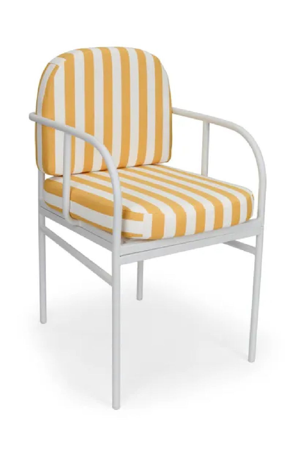 Yellow Stripes Outdoor Dining Armchair | NV Gallery Lampedusa | Oroa.com