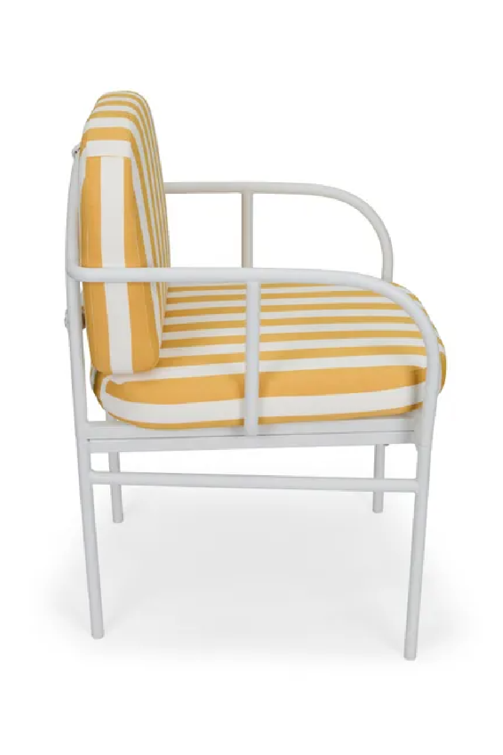 Yellow Stripes Outdoor Dining Armchair | NV Gallery Lampedusa | Oroa.com