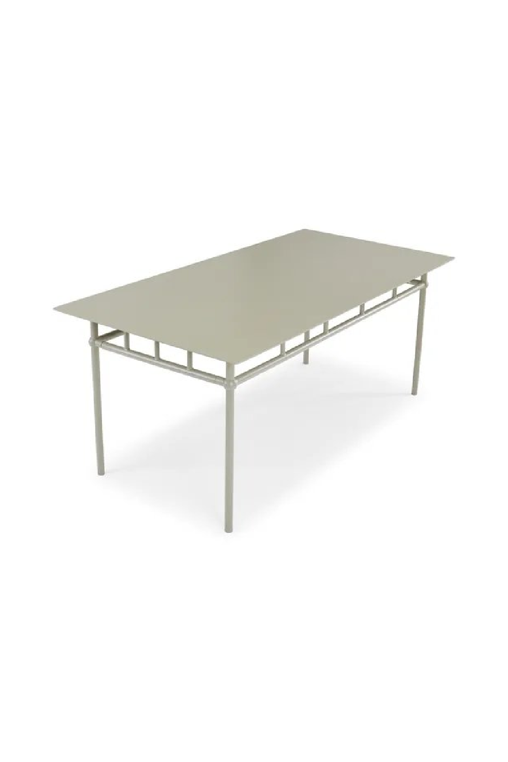 Taupe Metal Outdoor Dining Table | NV Gallery Amalfi | Oroa.com