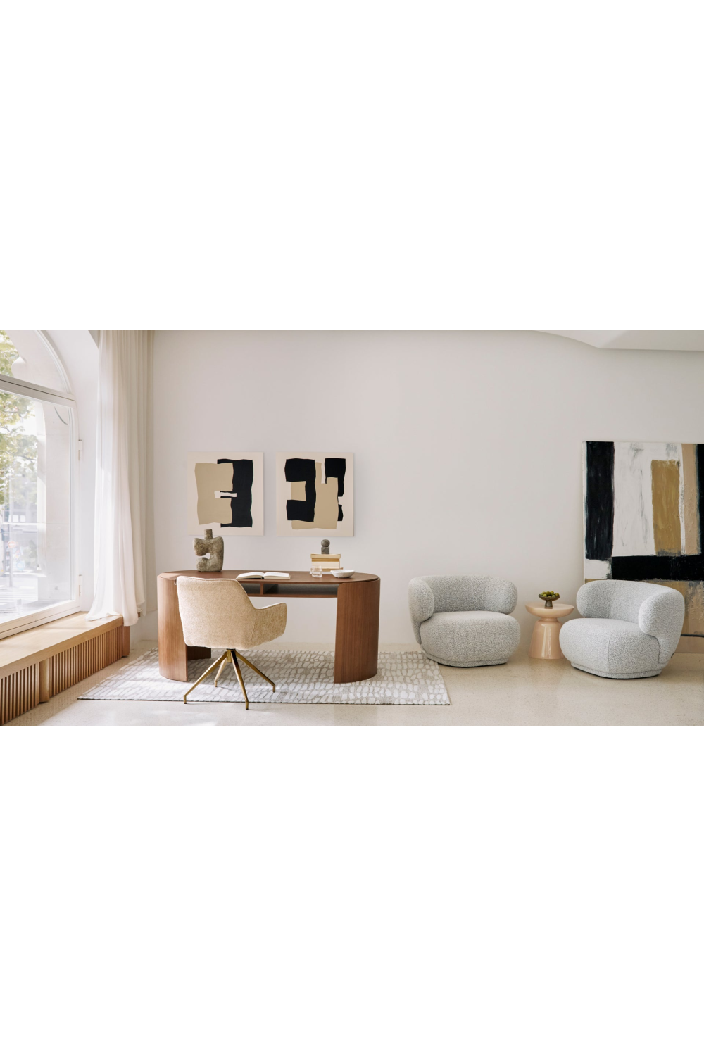 Tweed Swivel Office Chair | OROA Gallery Kingscross | Oroa.com