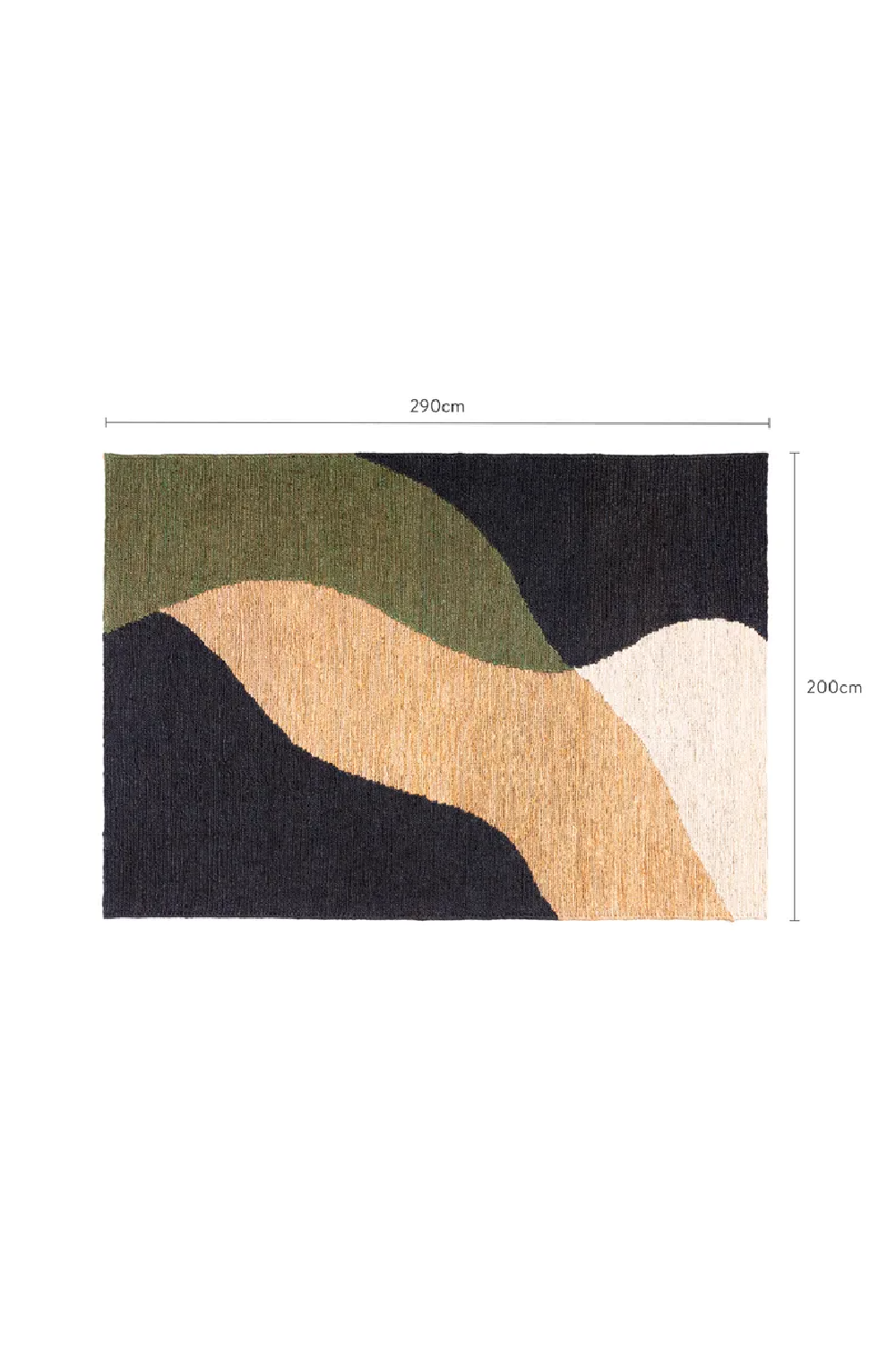 Handwoven Hemp Area Rug 10' x 7' | NV Gallery June | Oroa.com