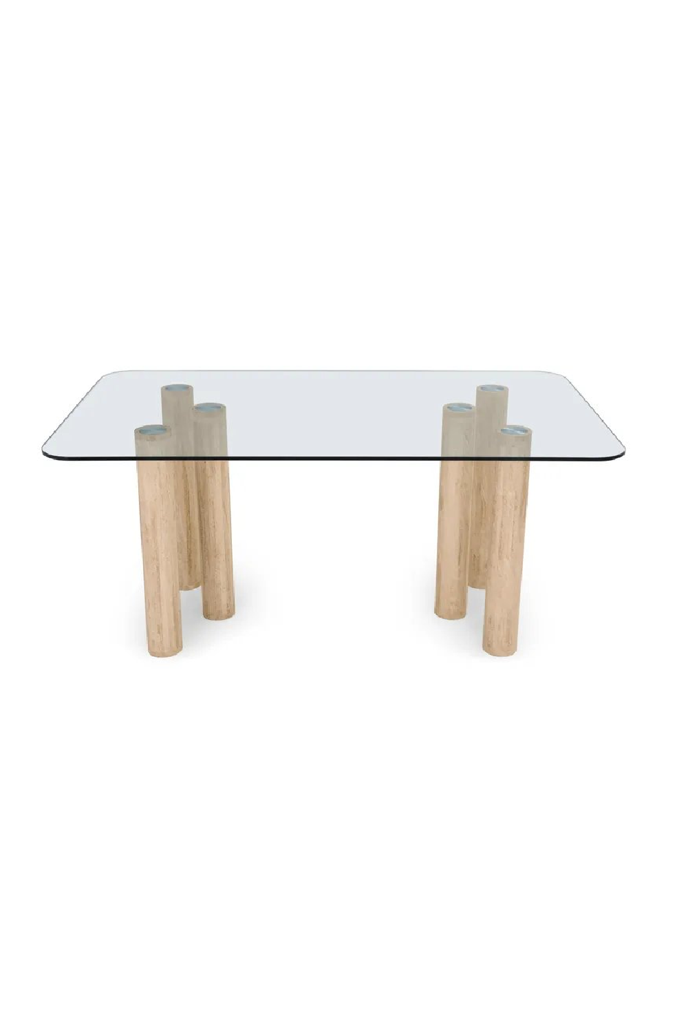 Tempered Glass Dining Table | NV Gallery Caspian | Oroa.com